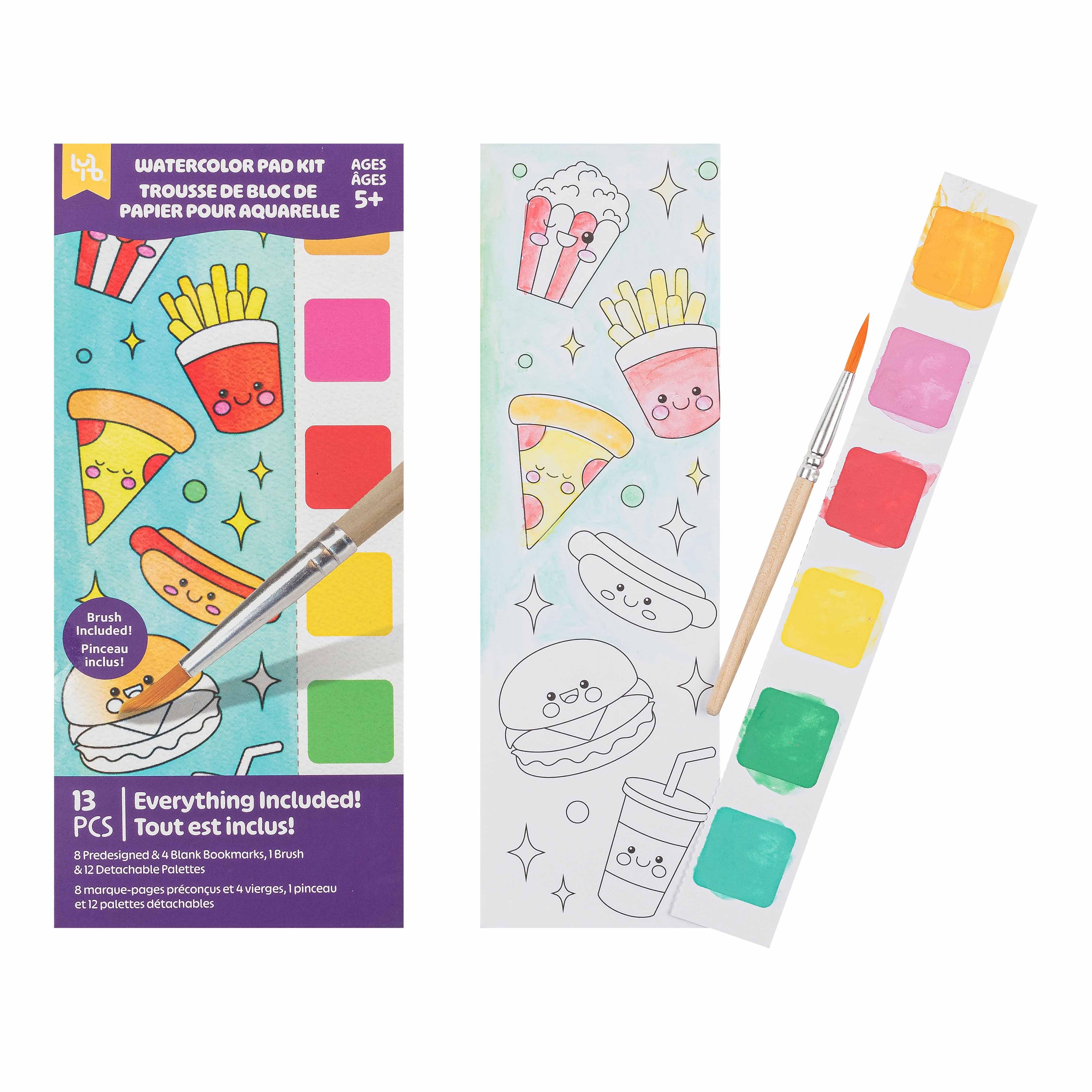 Little Yellow Bicycle&#xAE; Food Fun Watercolor Bookmarks Kit