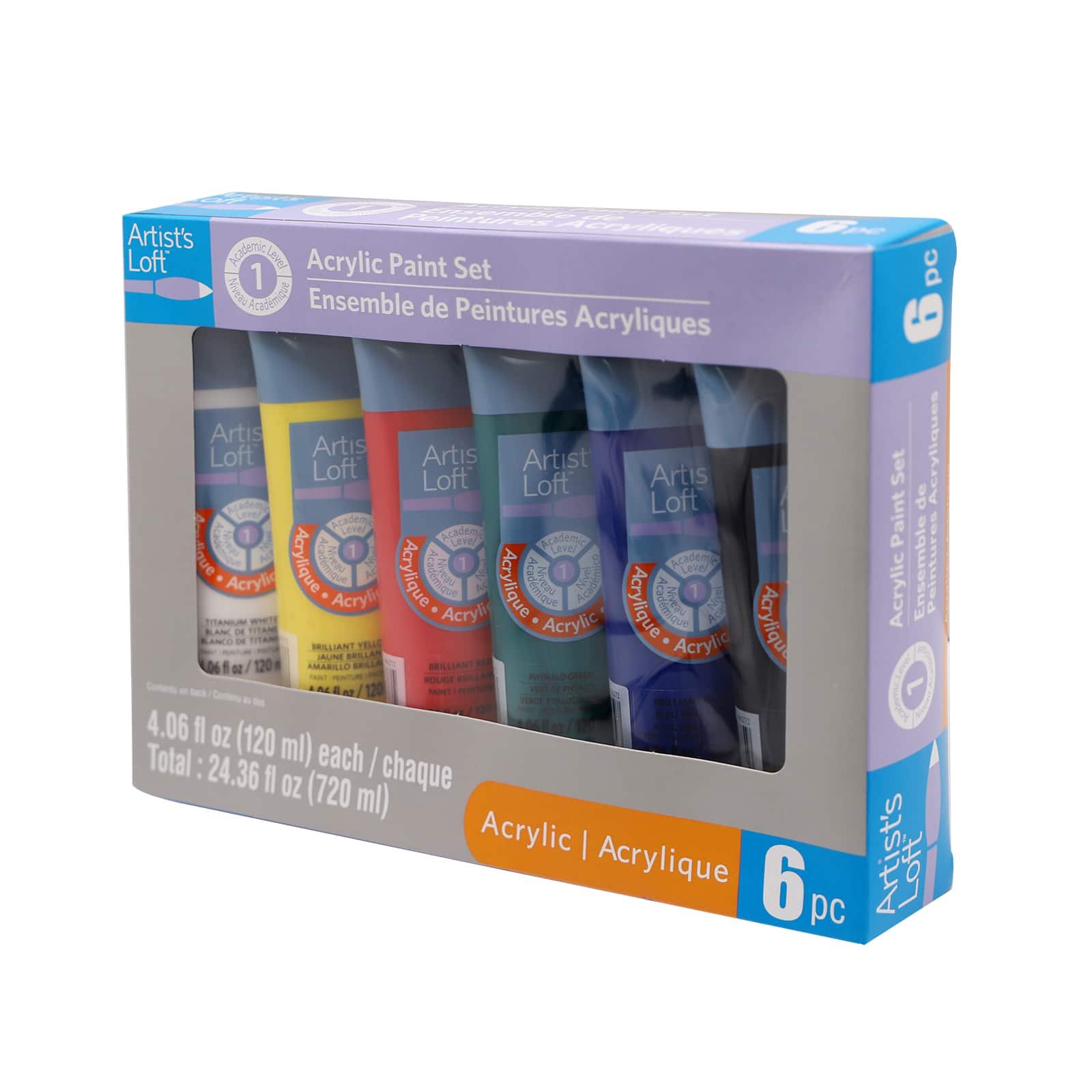 8 Packs: 6 ct. (48 total) Acrylic Paint Starter Set by Artist&#x27;s Loft&#x2122;