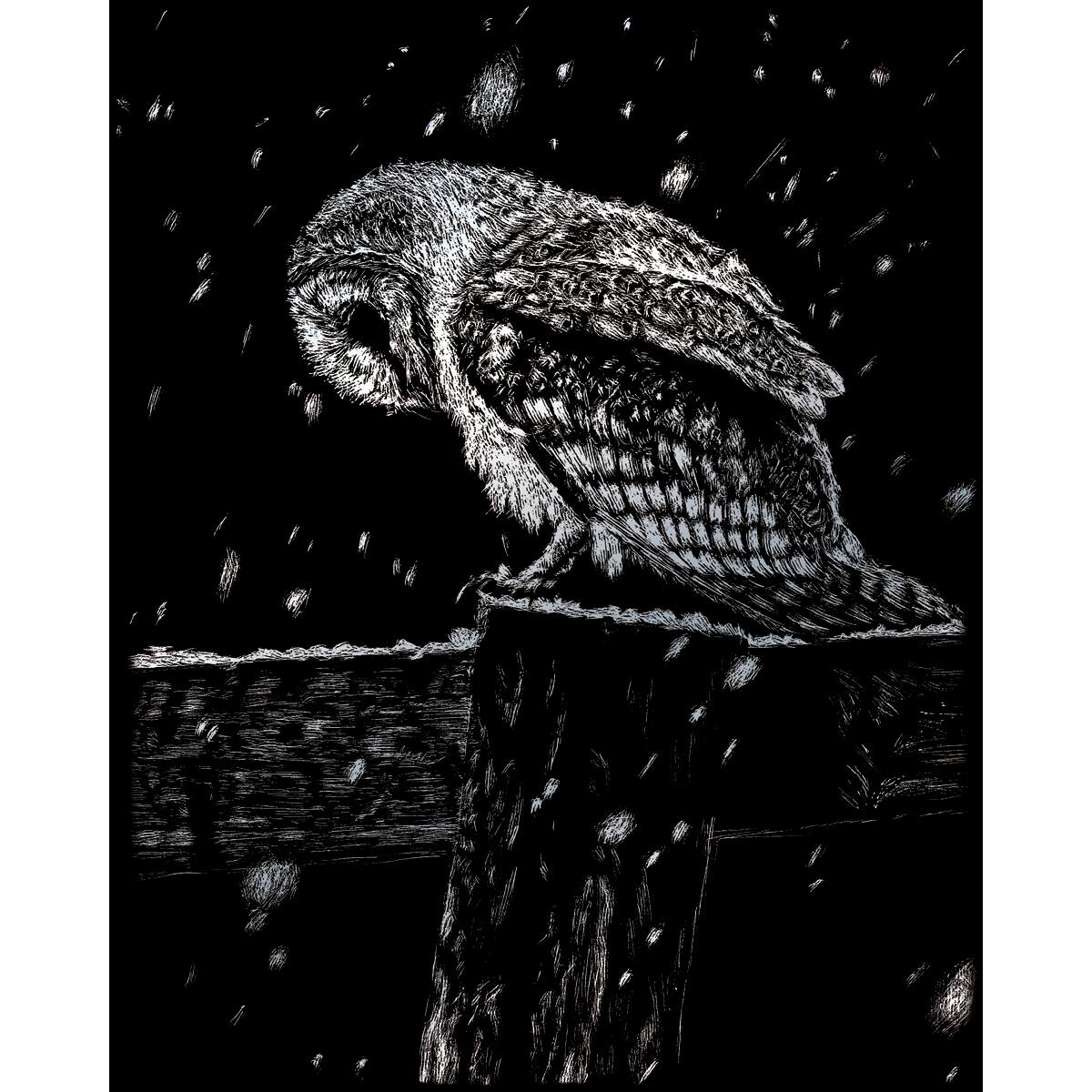 Royal & Langnickel® Engraving Art™ Snowfall at Night Silver Foil Kit