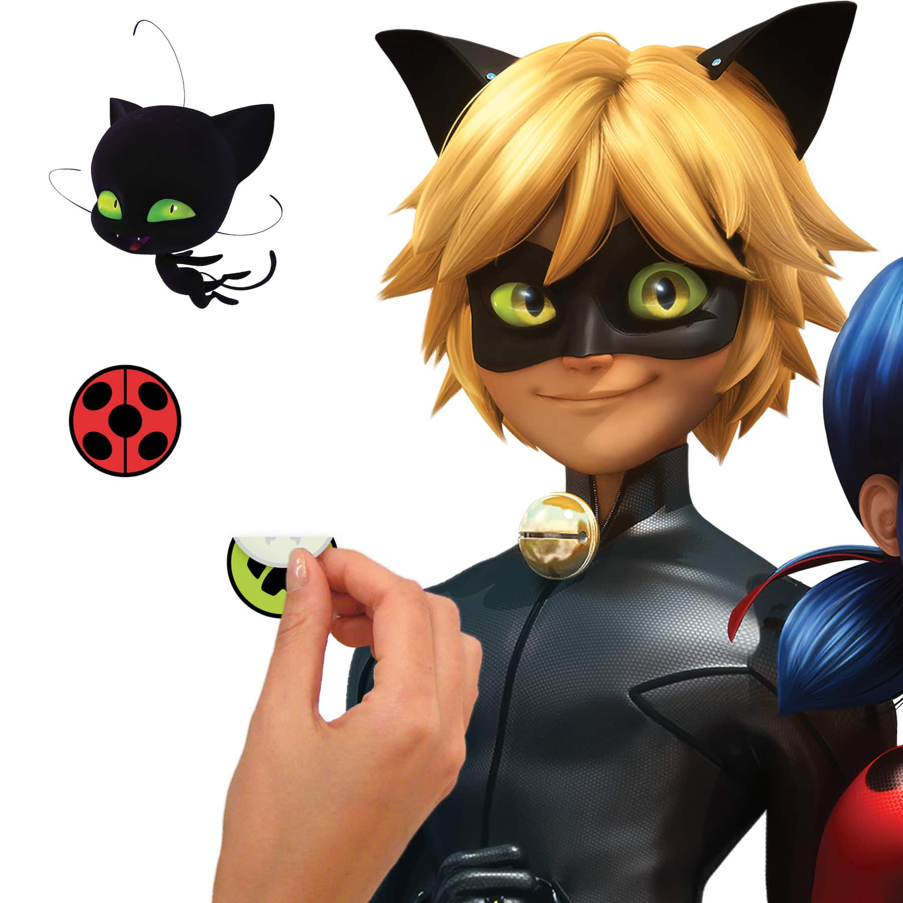 RoomMates Miraculous: Tales Of Ladybug and Cat Noir Giant Peel &#x26; Stick Wall Decals