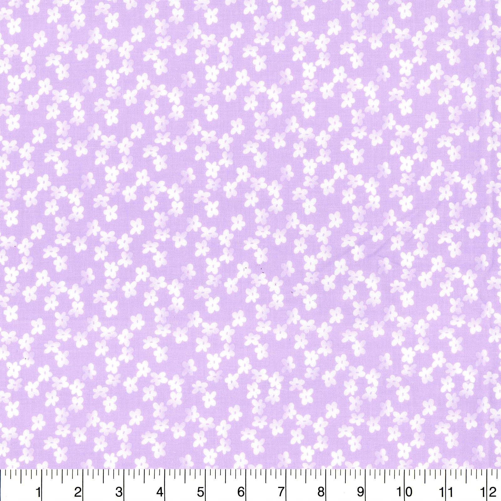 Fabric Traditions Purple Tonal Flowers Cotton Fabric