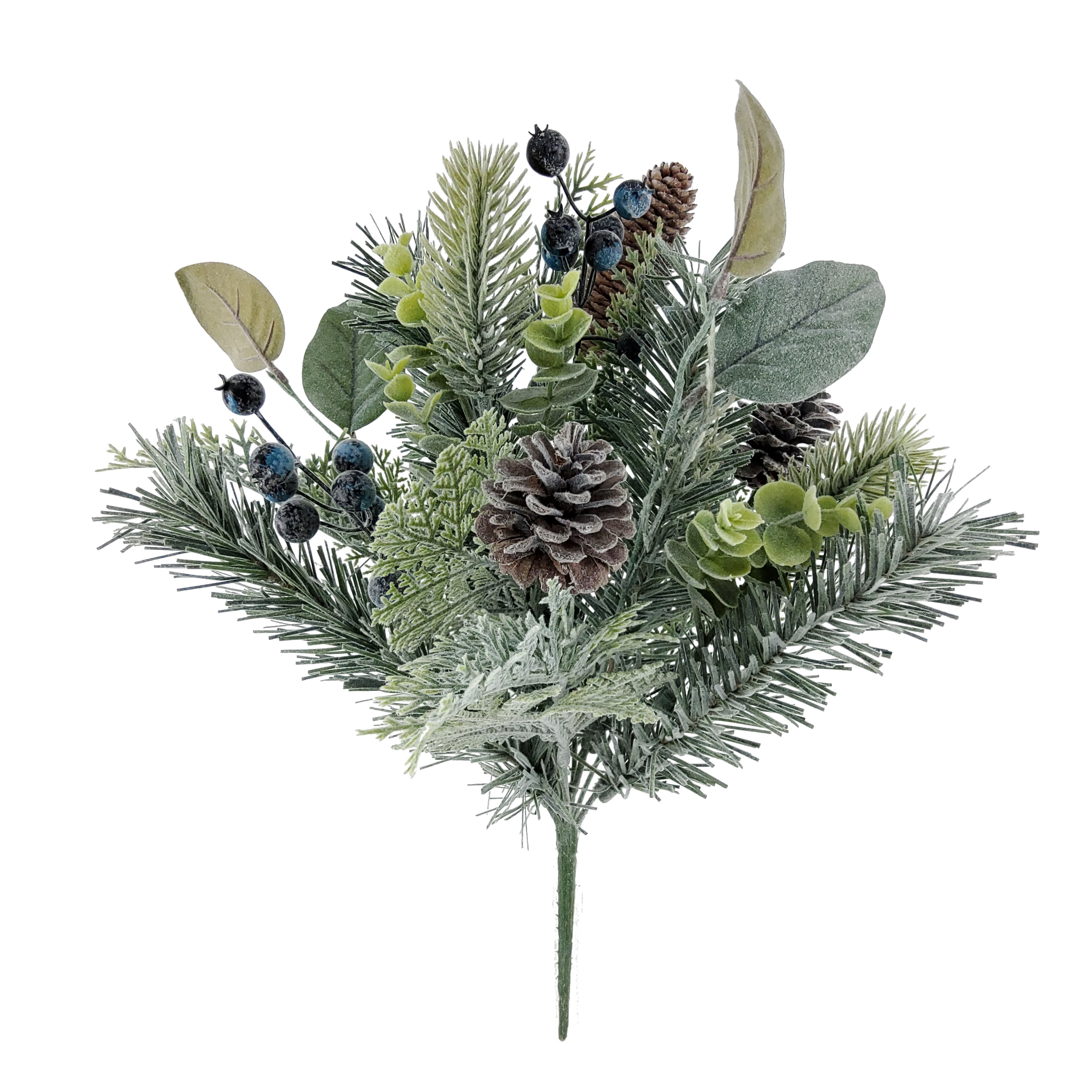 18" Pinecone & Blue Berry Deluxe Bush by Ashland®