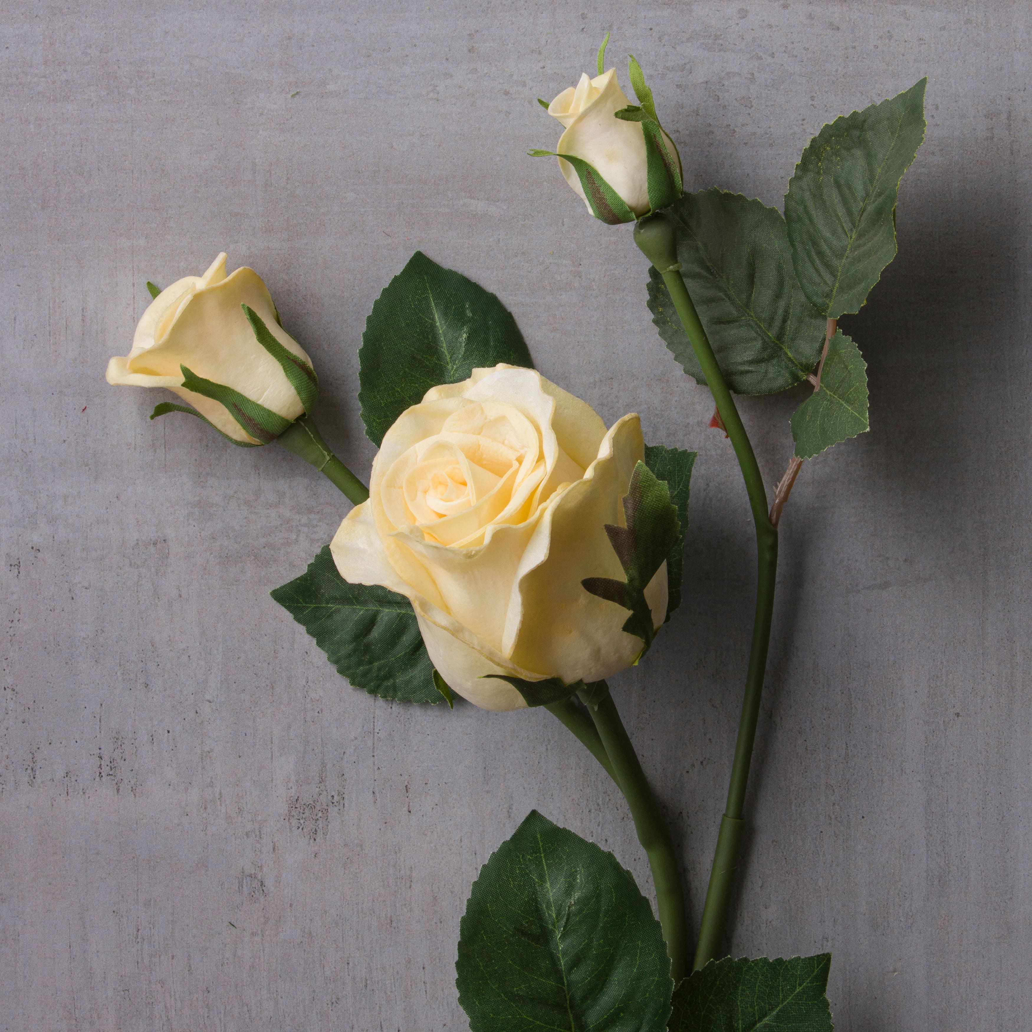 White Faux Real Rose Stem by Ashland®