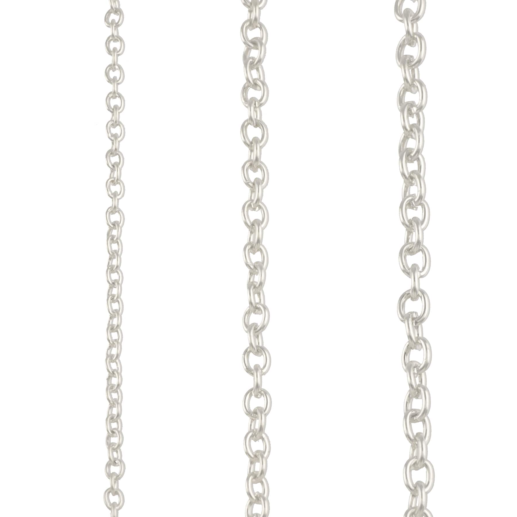 Silver Plated Cable Necklace Set by Bead Landing&#x2122;