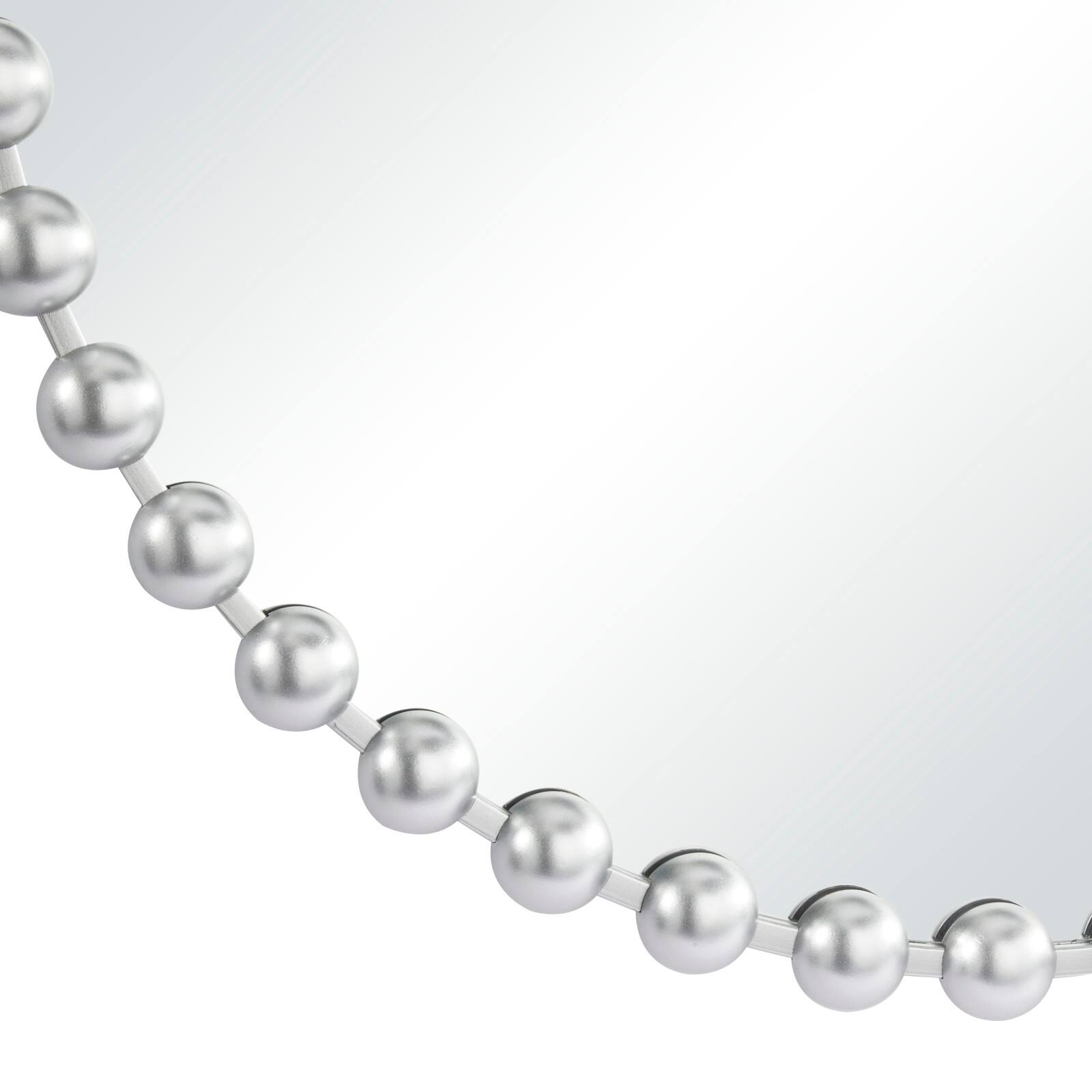 CosmoLiving by Cosmopolitan Silver Metal Orb Framed Wall Mirror 36" x 2" x 36"