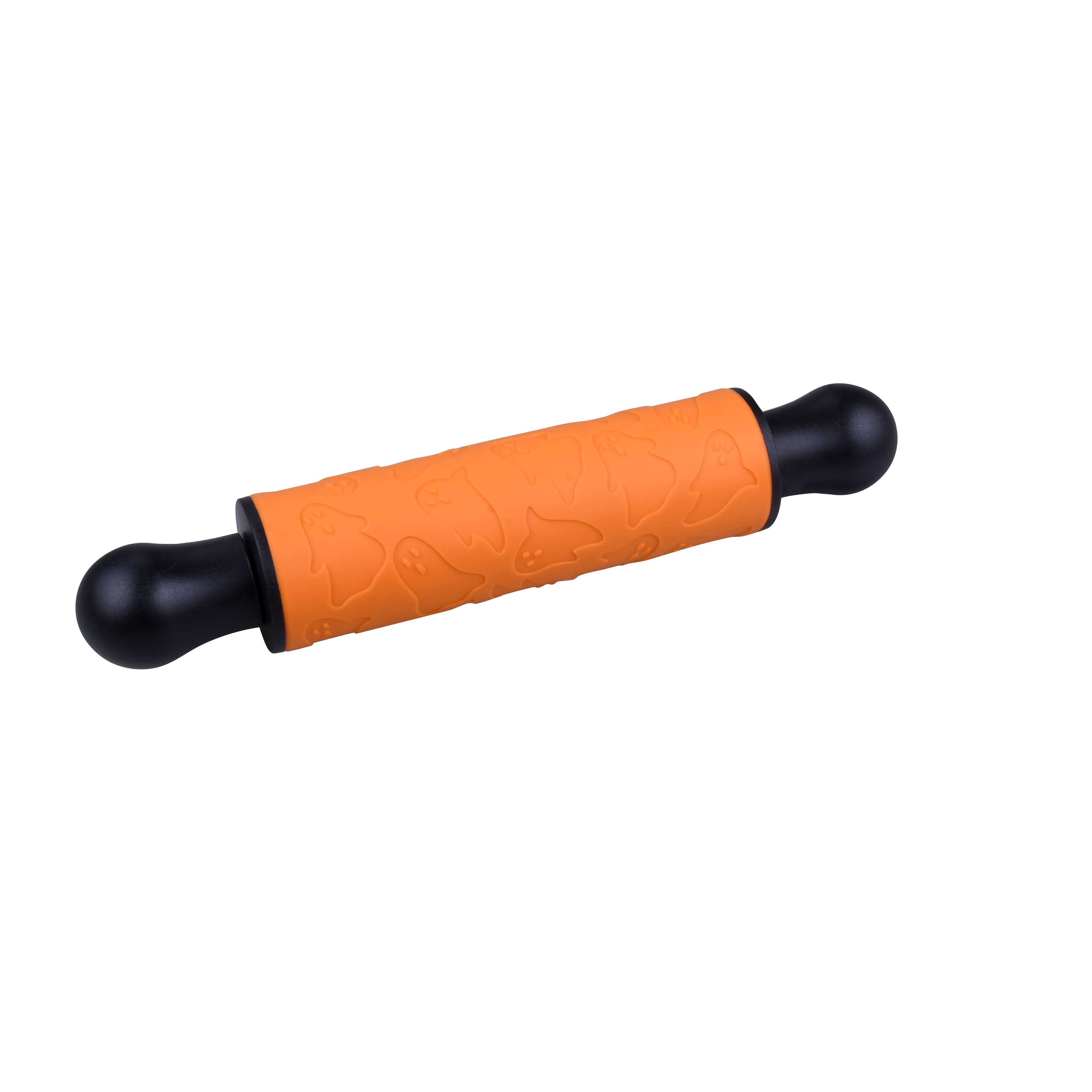 Orange &#x26; Black Ghost Silicone Rolling Pin by Makery&#x2122;