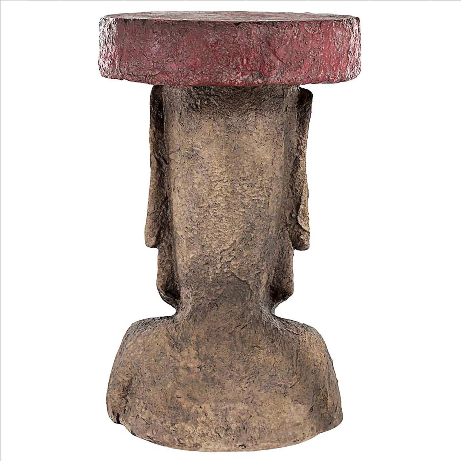 Design Toscano 20.5&#x22; Easter Island Polynesian Moai Sculptural Side Table