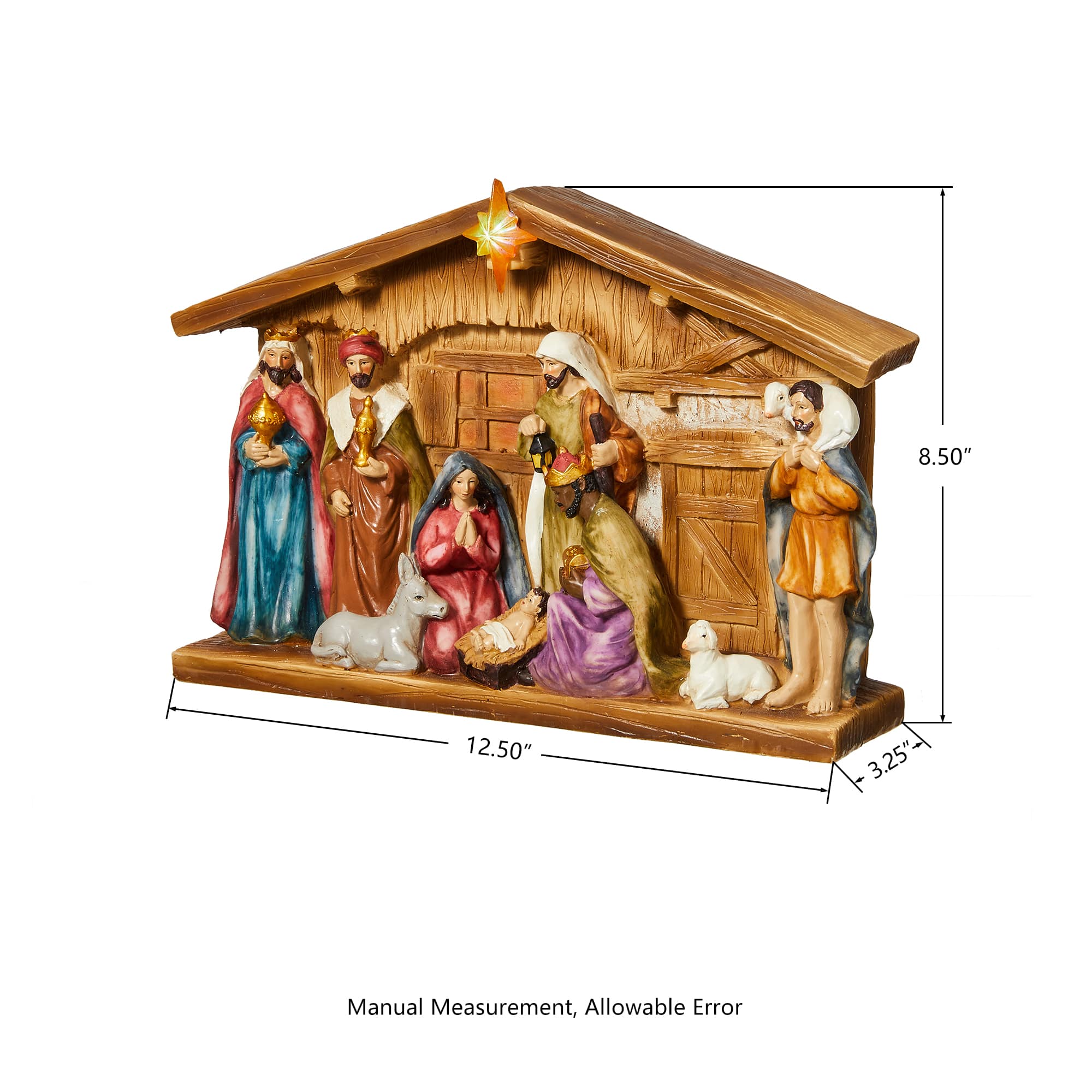 Glitzhome&#xAE; 9&#x22; Nativity D&#xE9;cor