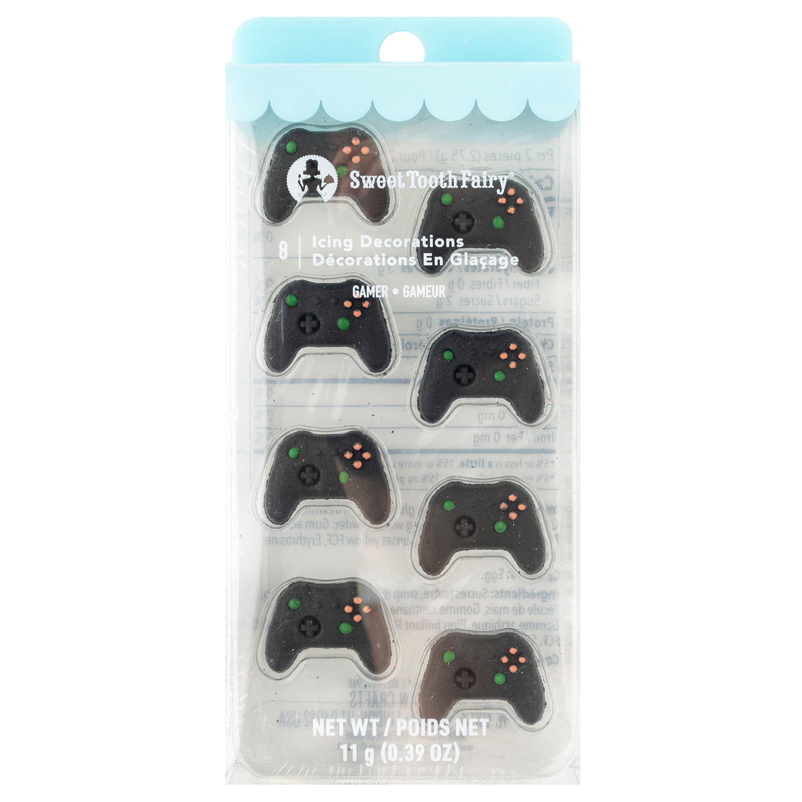 Sweet Tooth Fairy&#xAE; Gamer Icing Decorations, 8ct.