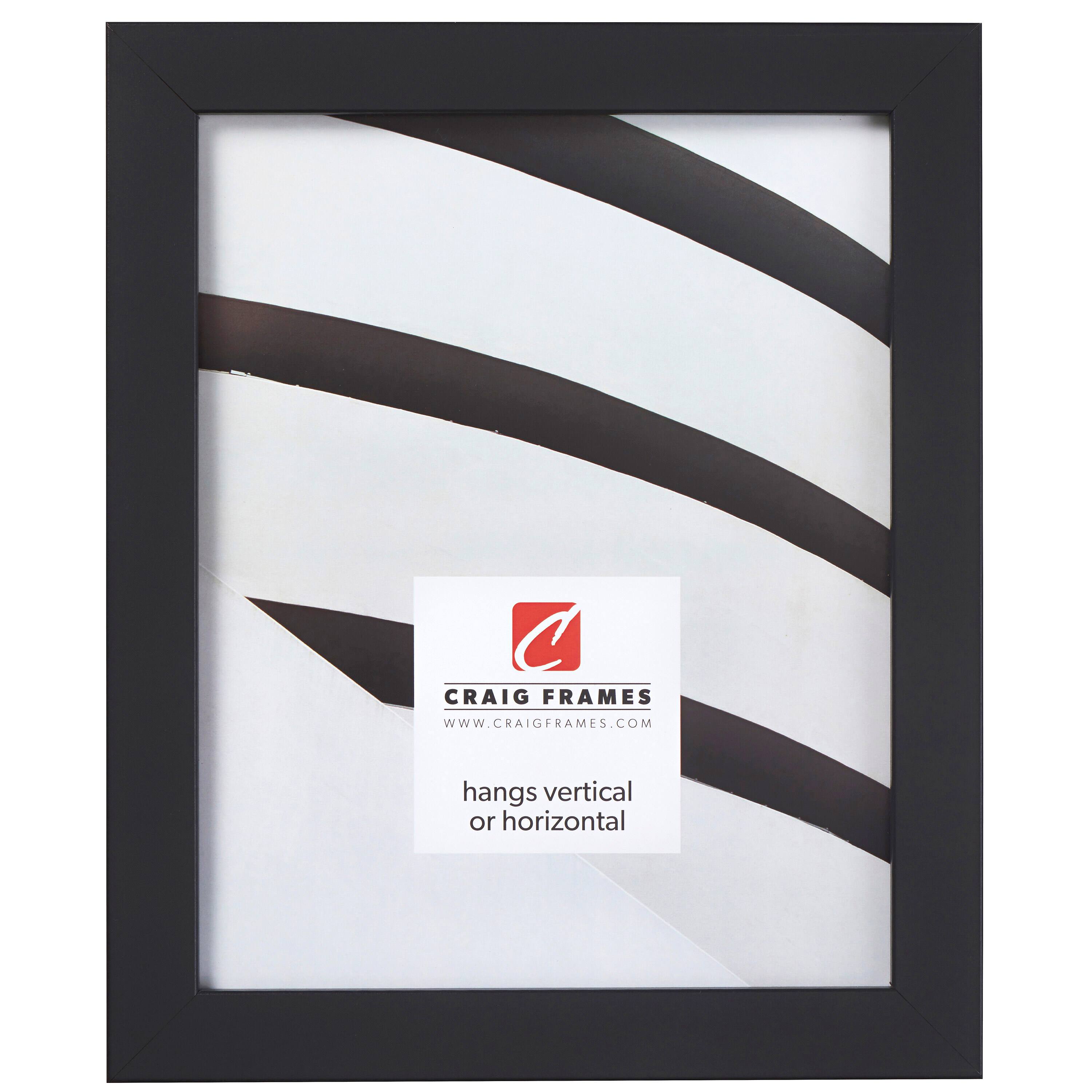 Craig Frames Essentials Mystic Satin Black Picture Frame