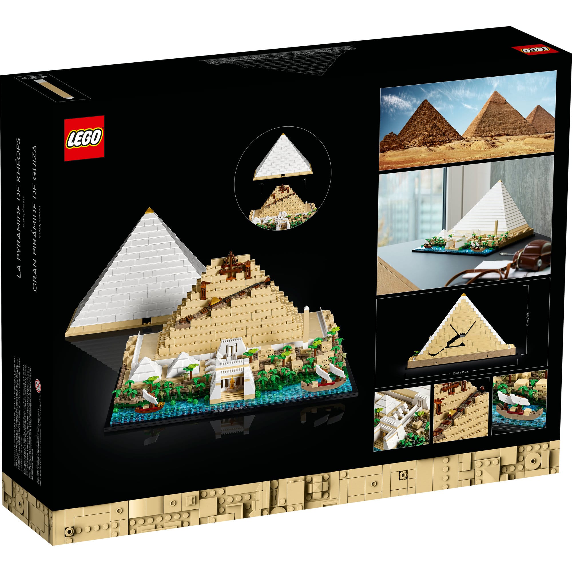 LEGO&#xAE; Architecture Great Pyramid of Giza 21058 Building Kit (1,476 Pieces)