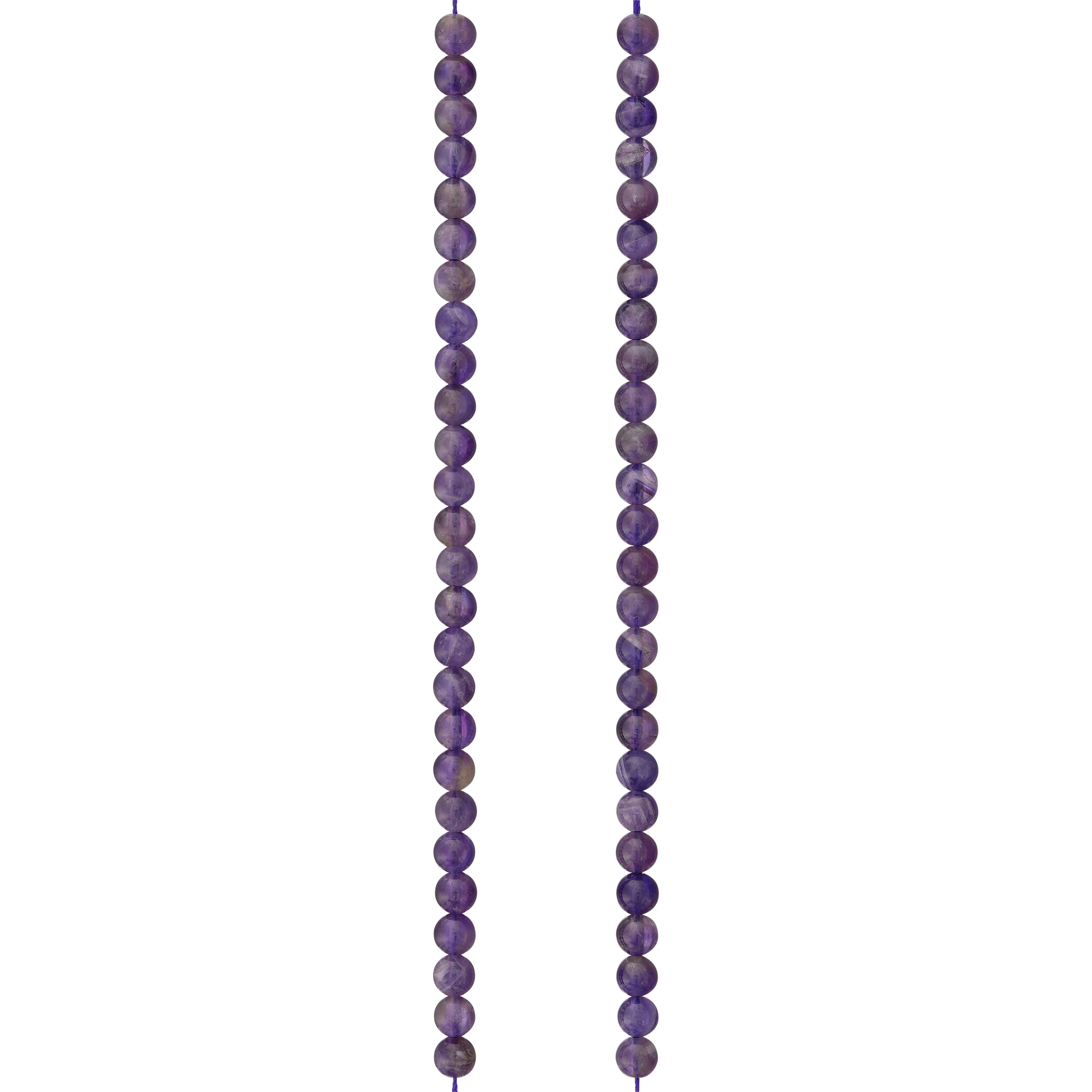 Purple Amethyst Round Beads, 6mm by Bead Landing™