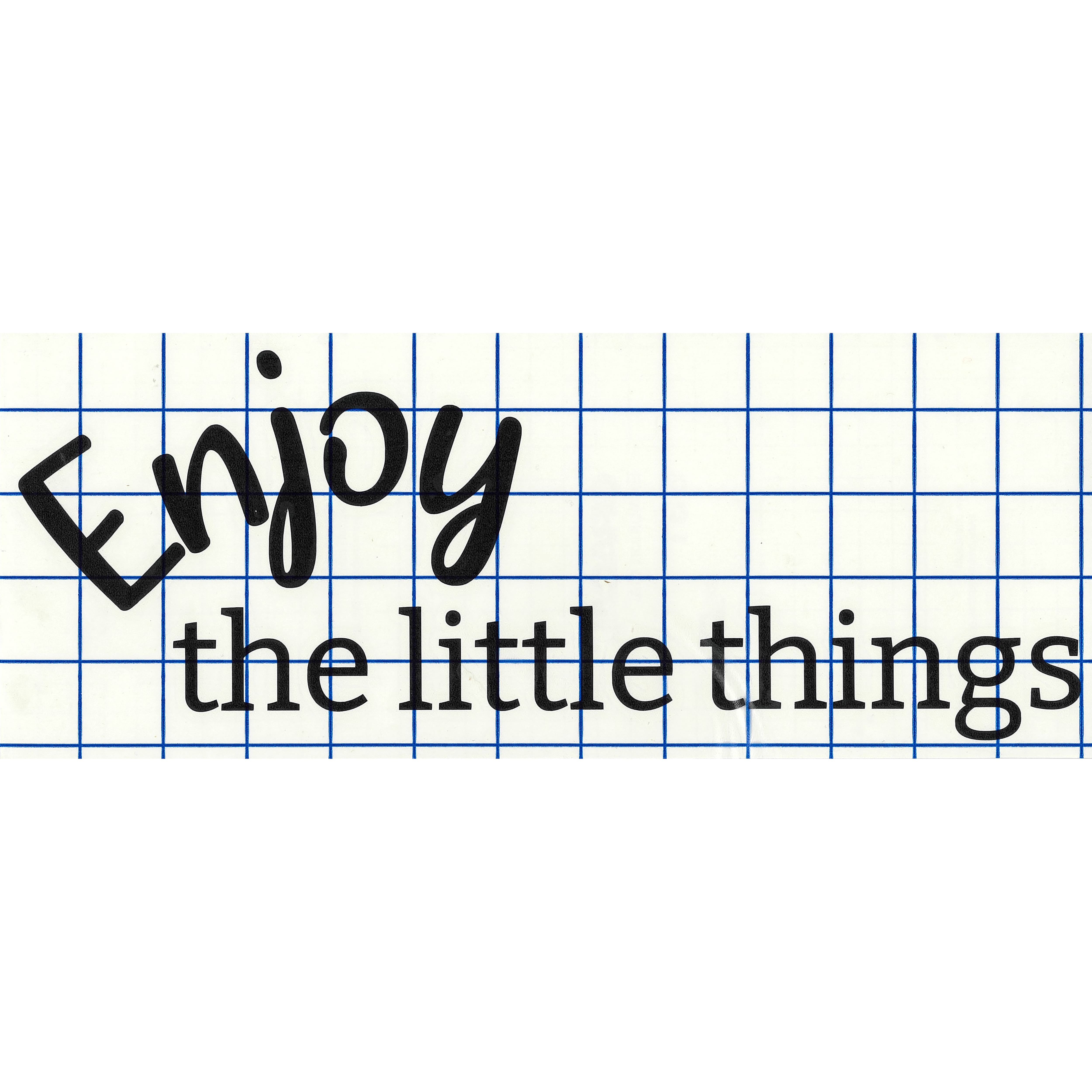 Leisure Arts&#xAE; Vinyl Enjoy the Little Things Black Wall Decal