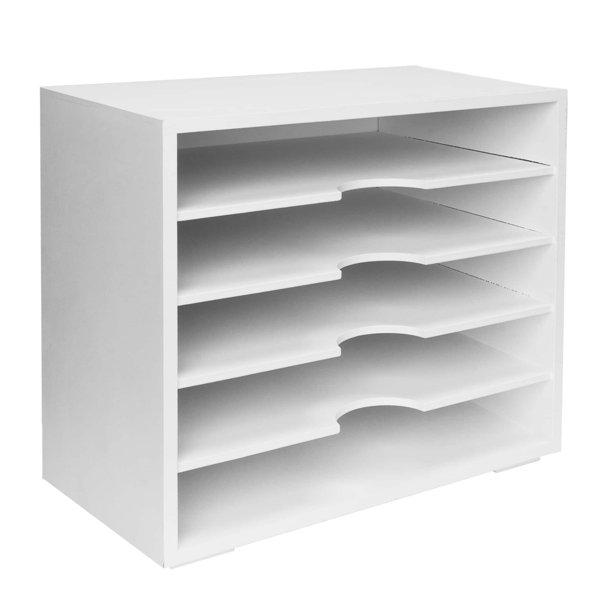 American Art D&#xE9;cor&#x2122; White 5-Tier All-Purpose Document Organizer