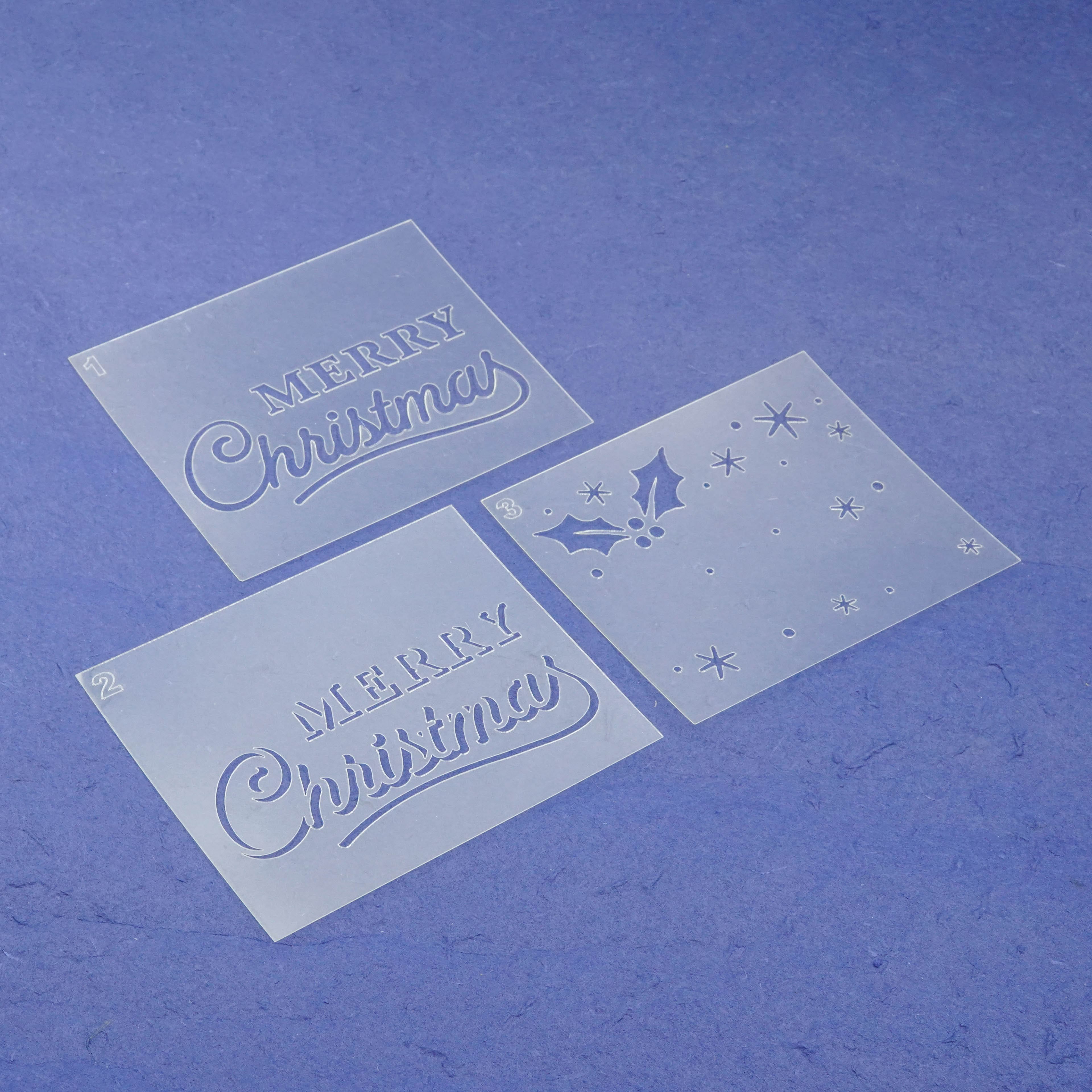 Merry Christmas Layering Stencils by Recollections&#x2122;