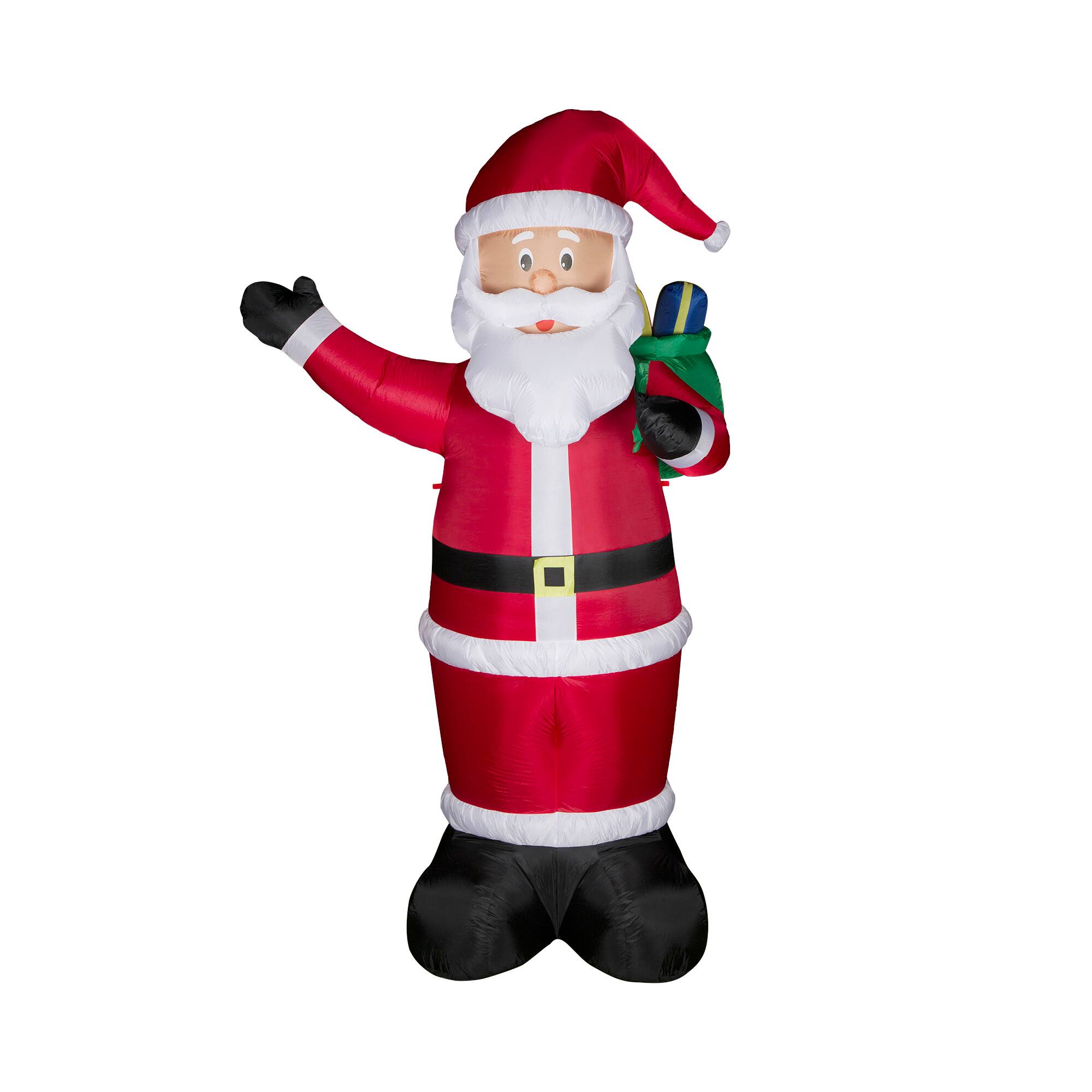 Glitzhome® 12ft. Inflatable Santa With Lights | Michaels