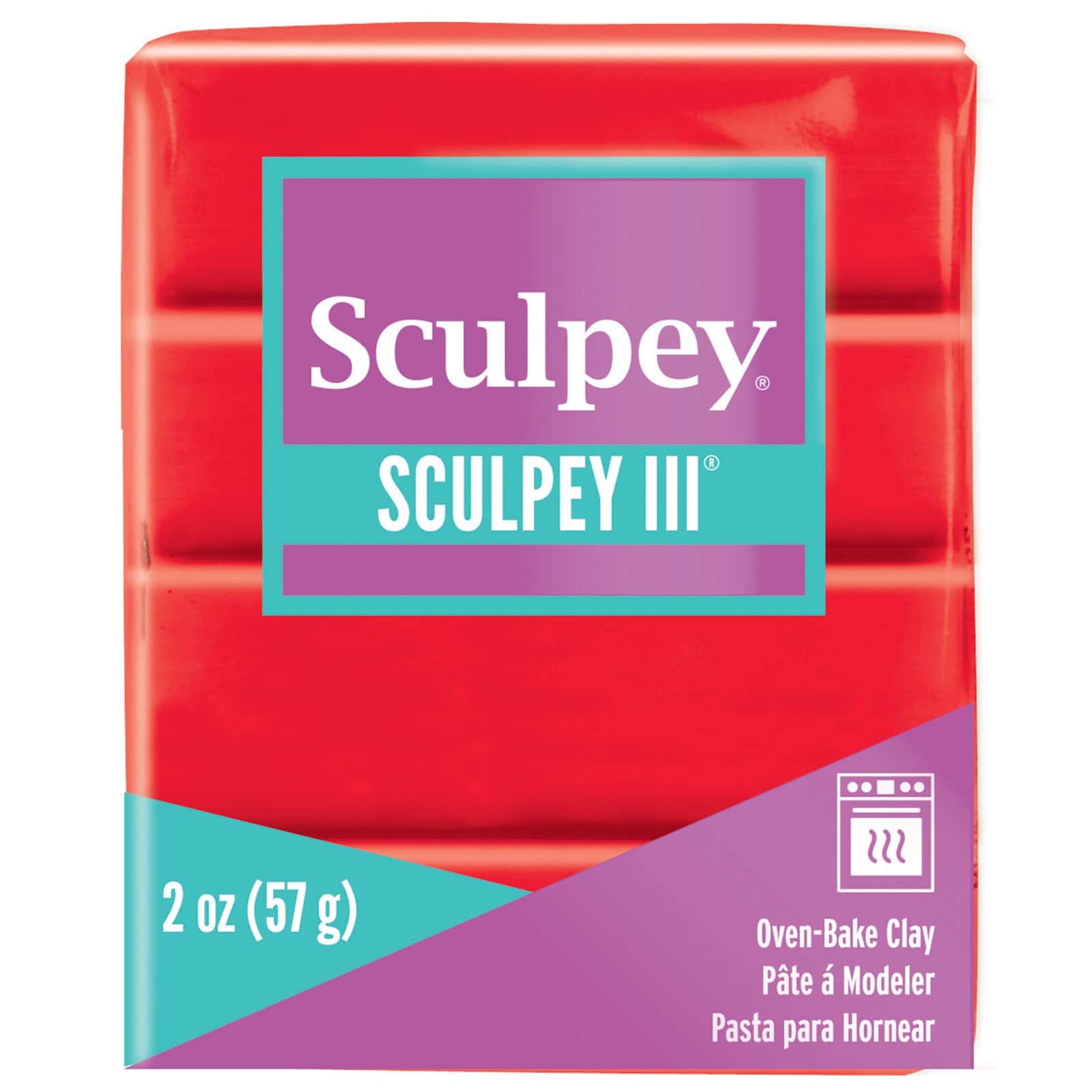 Sculpey III Polymer Clay 3 lbs Lot of Three 1 lb White Blocks Oven Bake  Clay