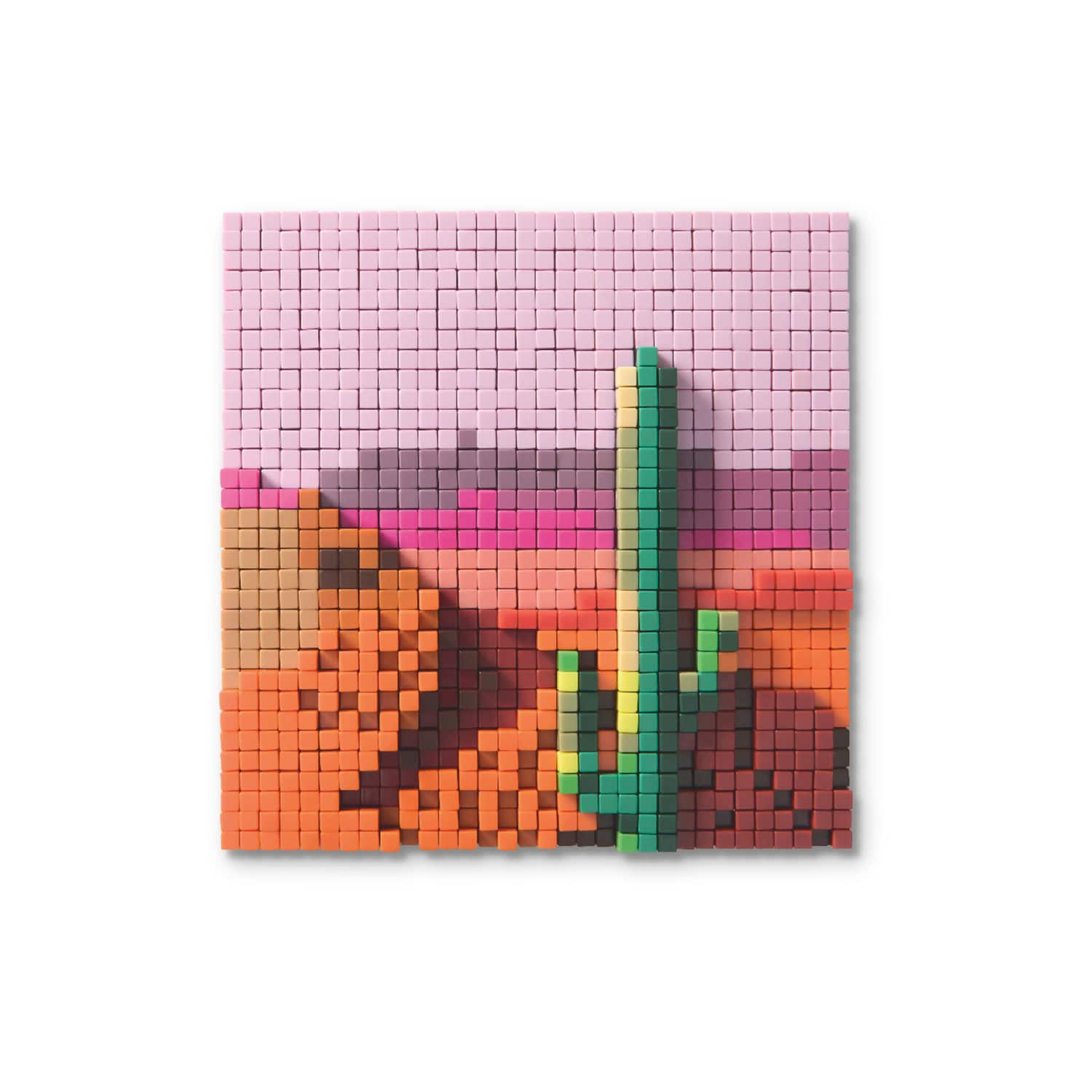 Desert Plants Pixelated Brick Art Kit by Make Market&#xAE;