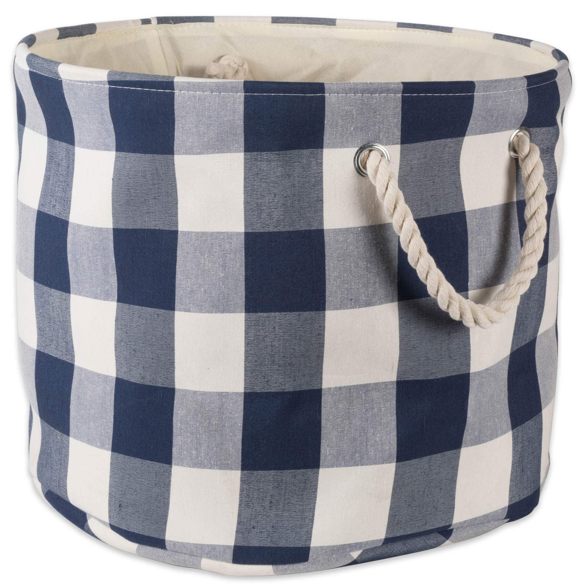 DII® Medium Buffalo Check Polyester Rectangle Bin
