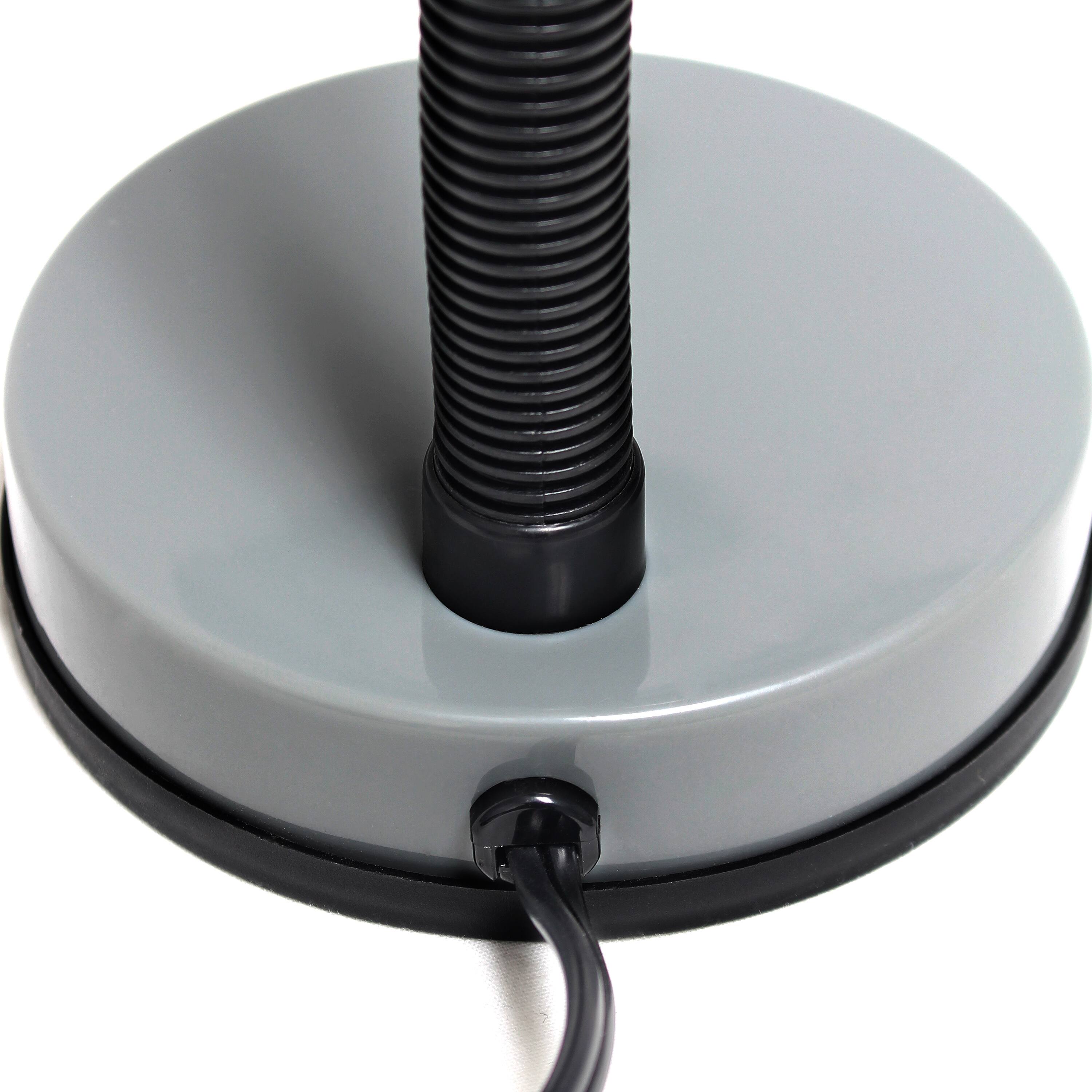 Simple Designs 14.5&#x22; Basic Metal Desk Lamp with Flexible Hose Neck