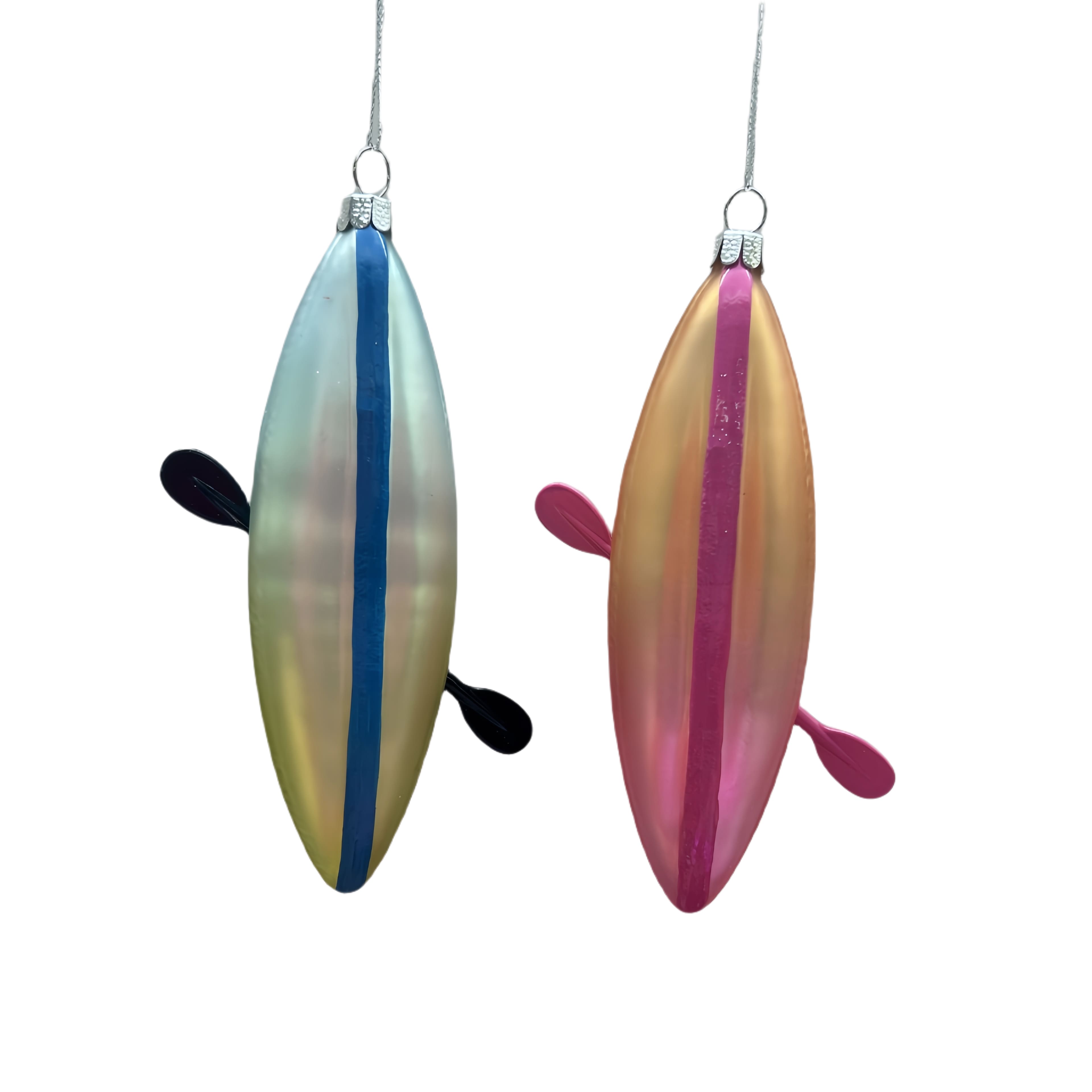 Assorted 6.25&#x22; Canoe Glass Ornament, 1pc. by Ashland&#xAE;