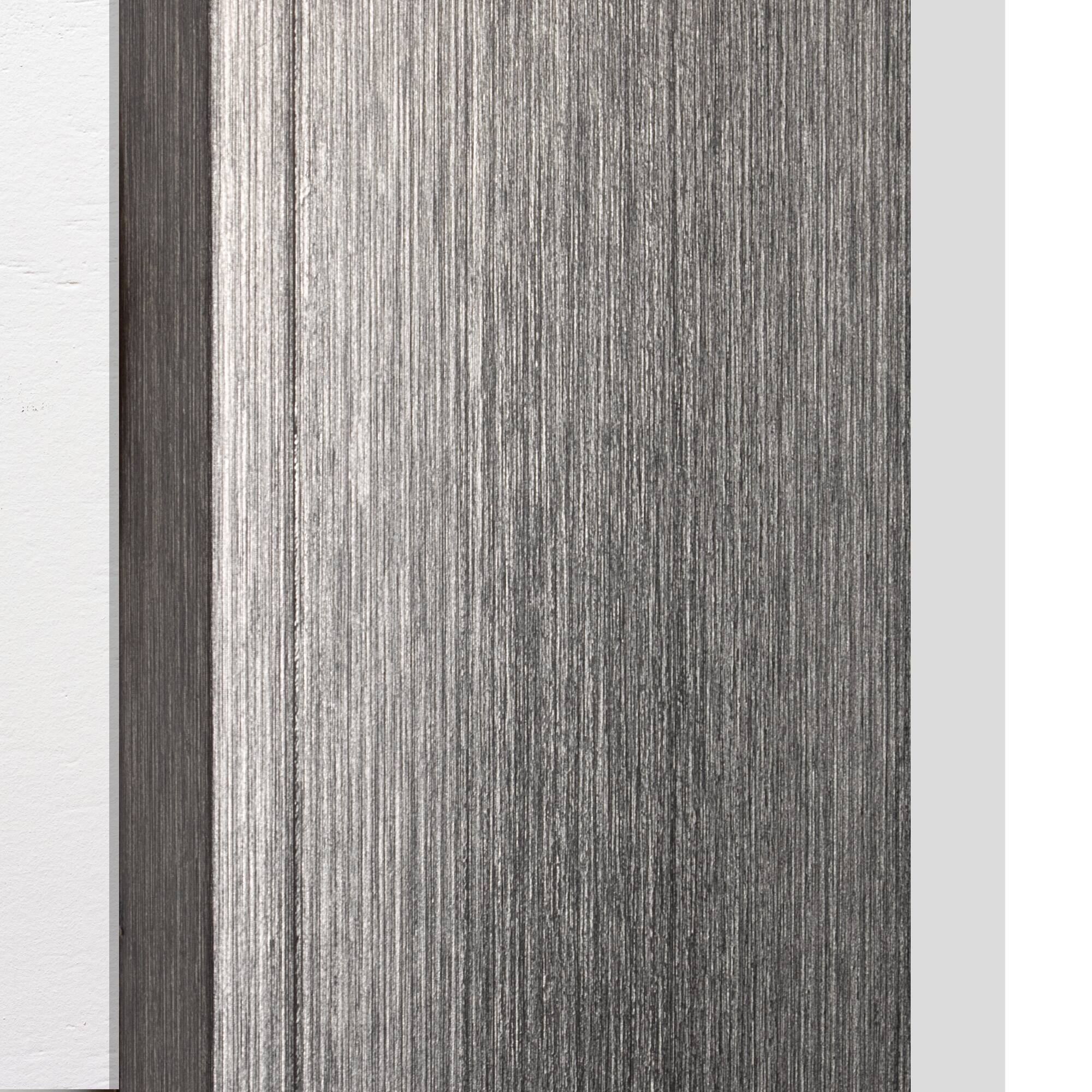 Head West® Metallic Gray Framed Beveled Glass Raised Lip Vanity Wall Mirror