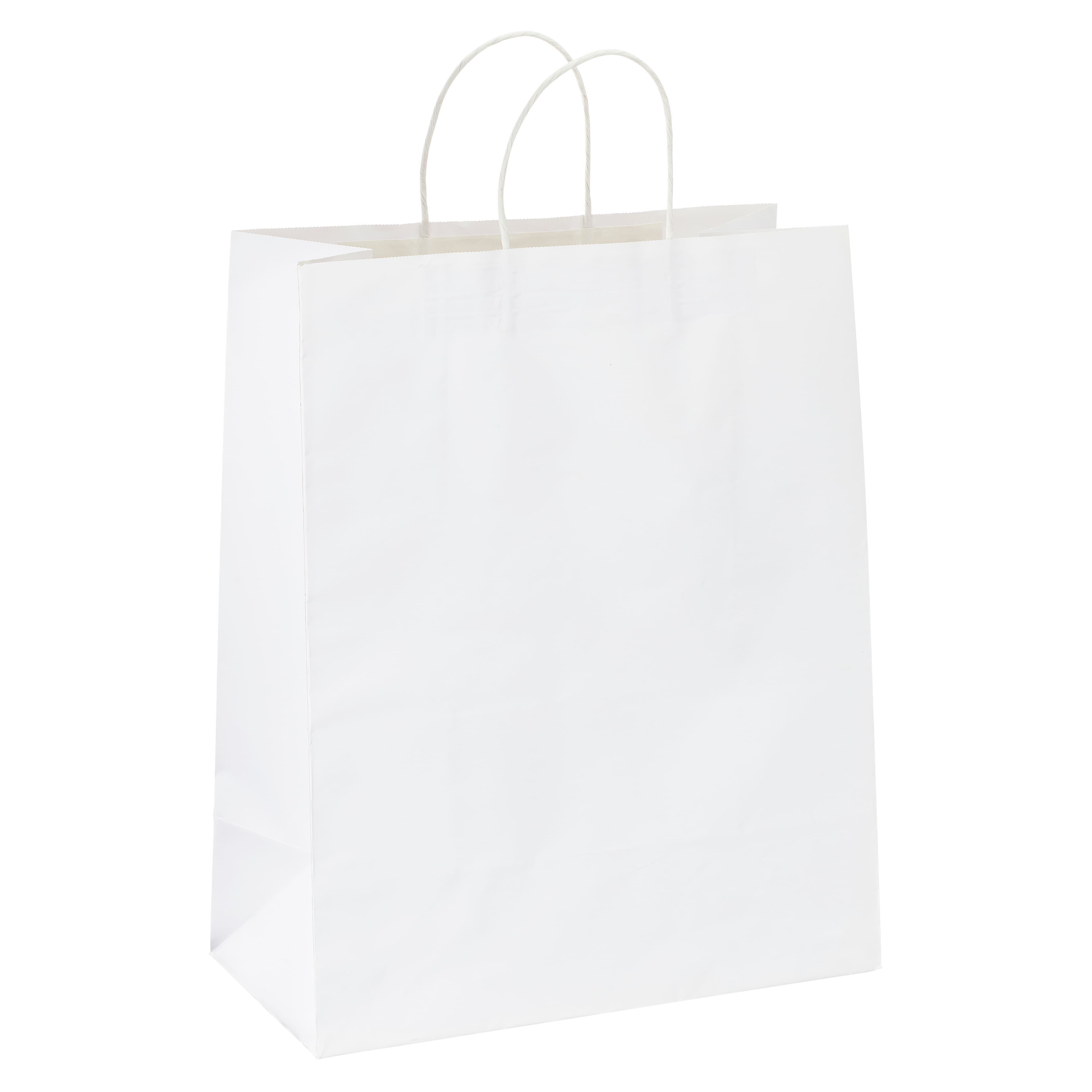 12 Pack: Glossy White Gift Bag by Celebrate It&#x2122;