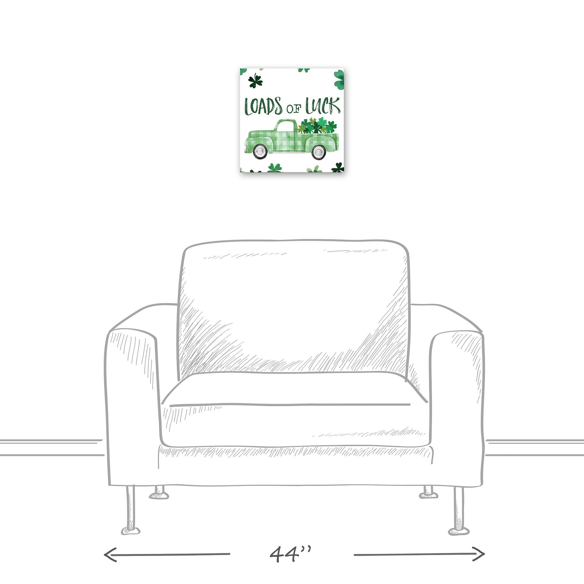 Loads Of Luck Truck 12" x 12" Canvas Wall Art