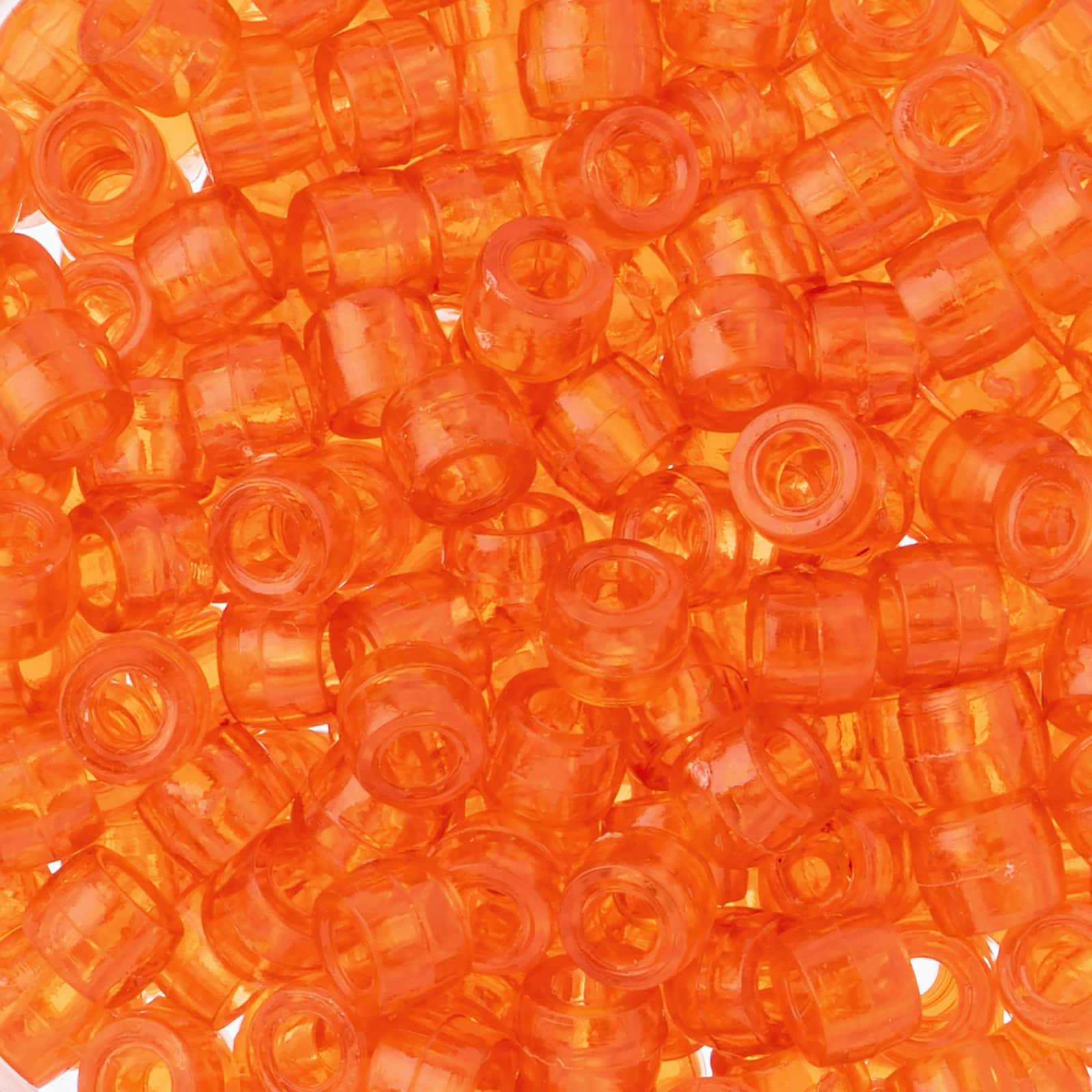 John Bead 6mm Transparent Mini Pony Beads, 1,000ct.