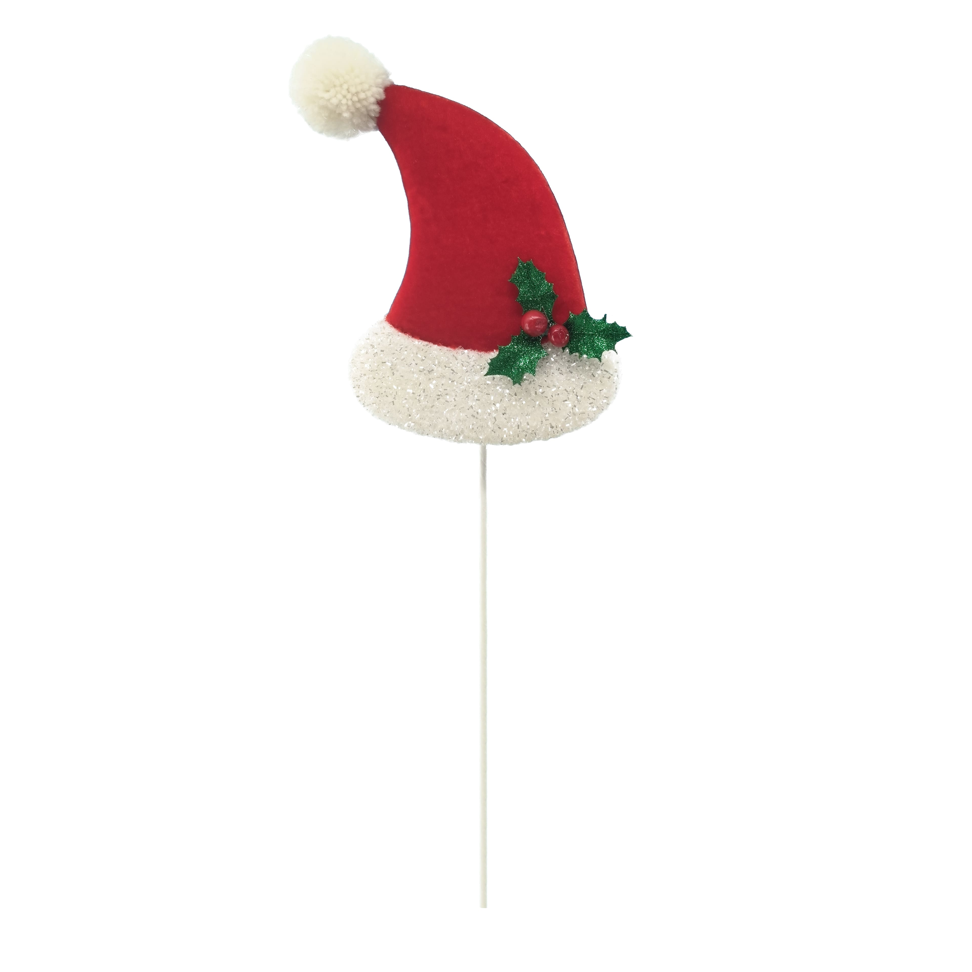 28.5&#x22; Red &#x26; White Santa Hat Stem by Ashland&#xAE;