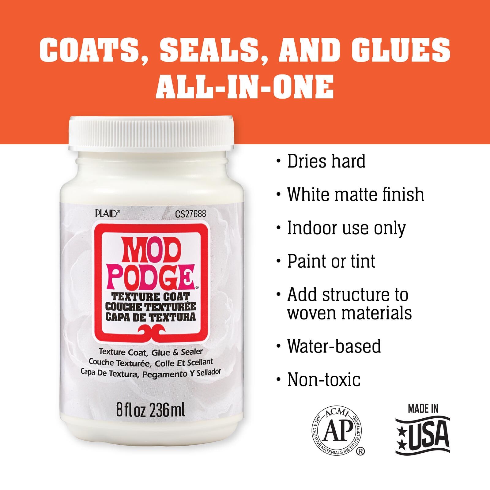Mod Podge&#xAE; 8oz. Texture Coat, Glue &#x26; Sealer