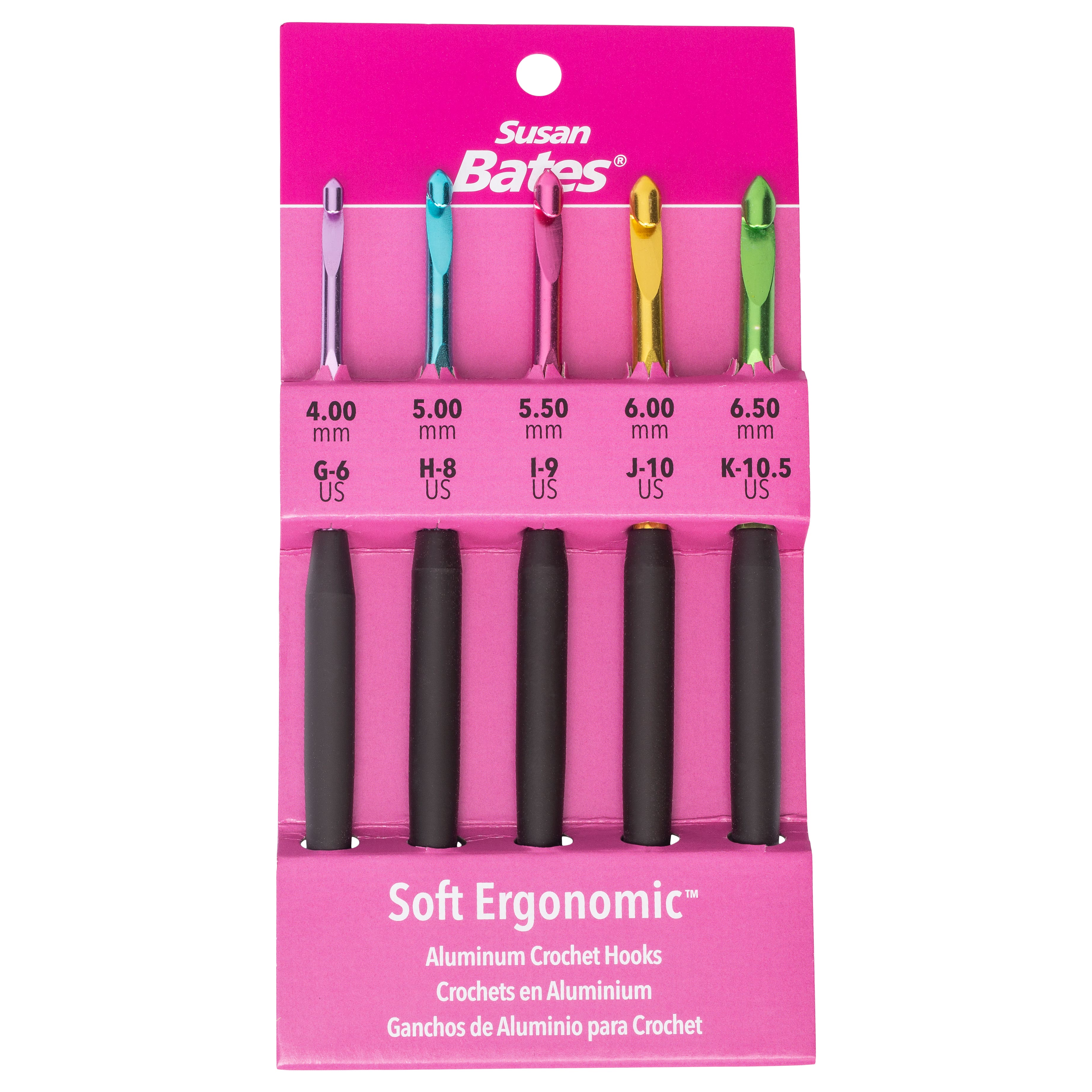 Susan Bates&#xAE; Soft Ergonomic&#x2122; Crochet Hook Set, G-K