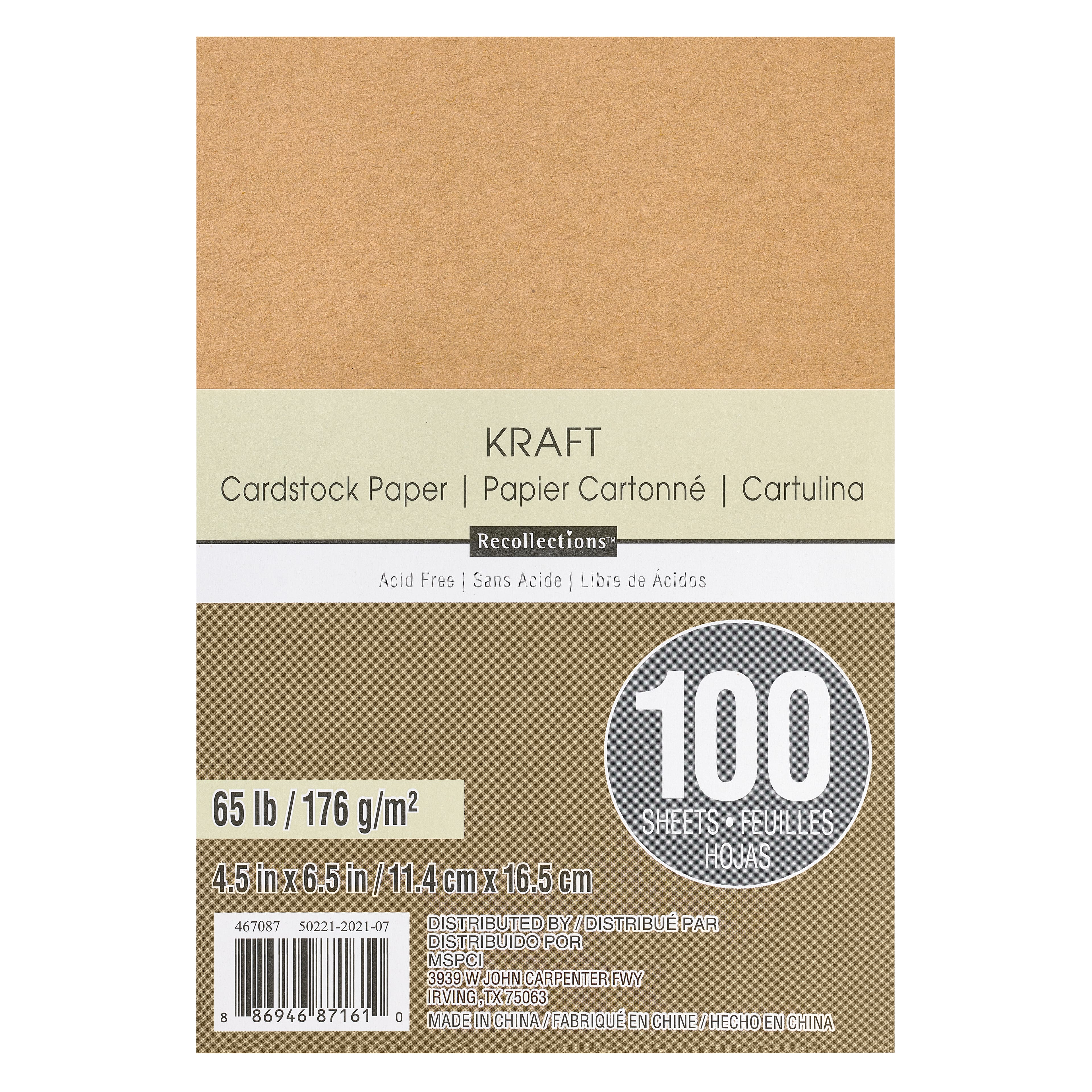 Michaels Bulk 12 Packs: 100 Ct. (1,200 Total) Primary 4.5 inch x 7 inch Cardstock Paper by Recollections, Size: 4.5 x 7, Other