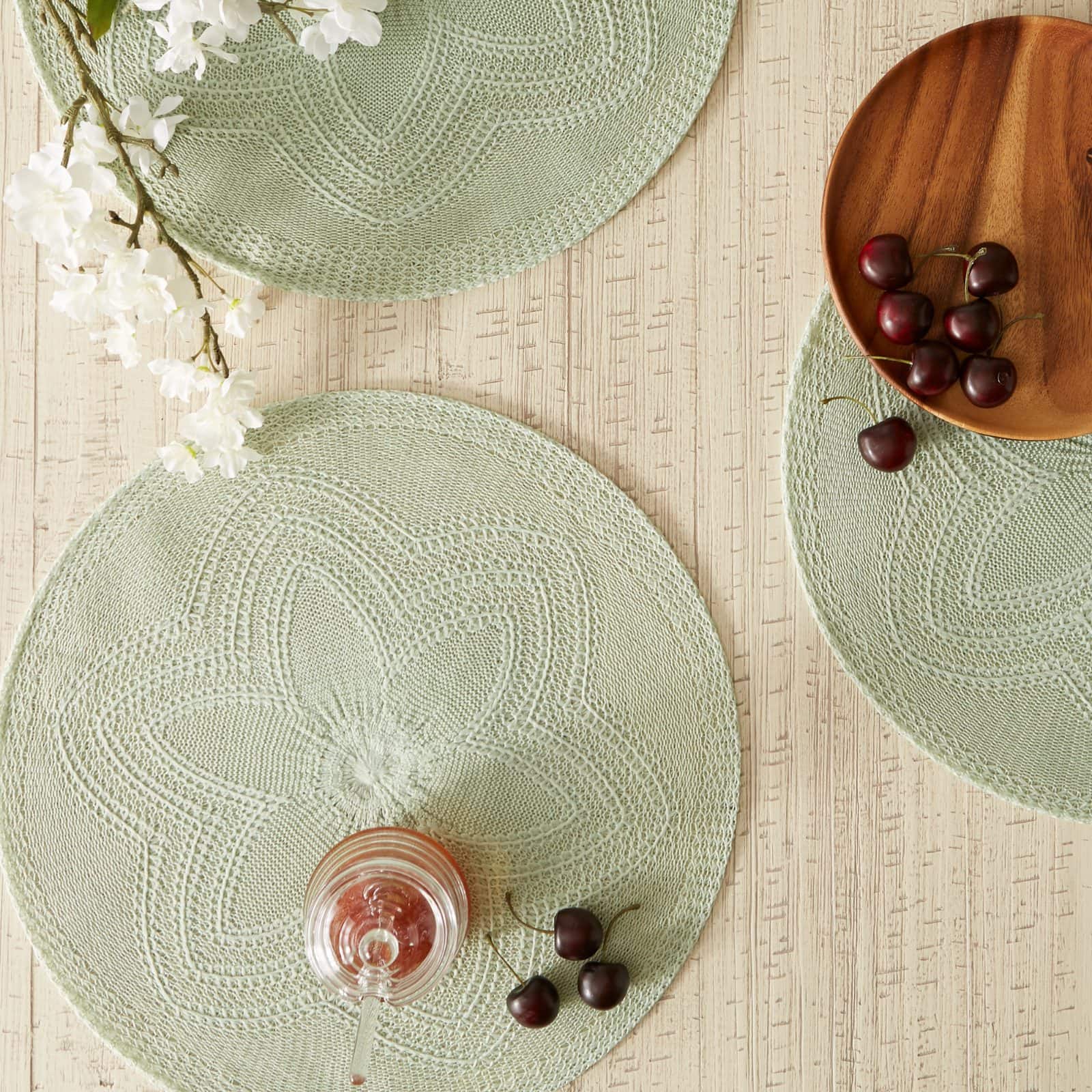 DII&#xAE; Woven Round Placemats, 6ct.
