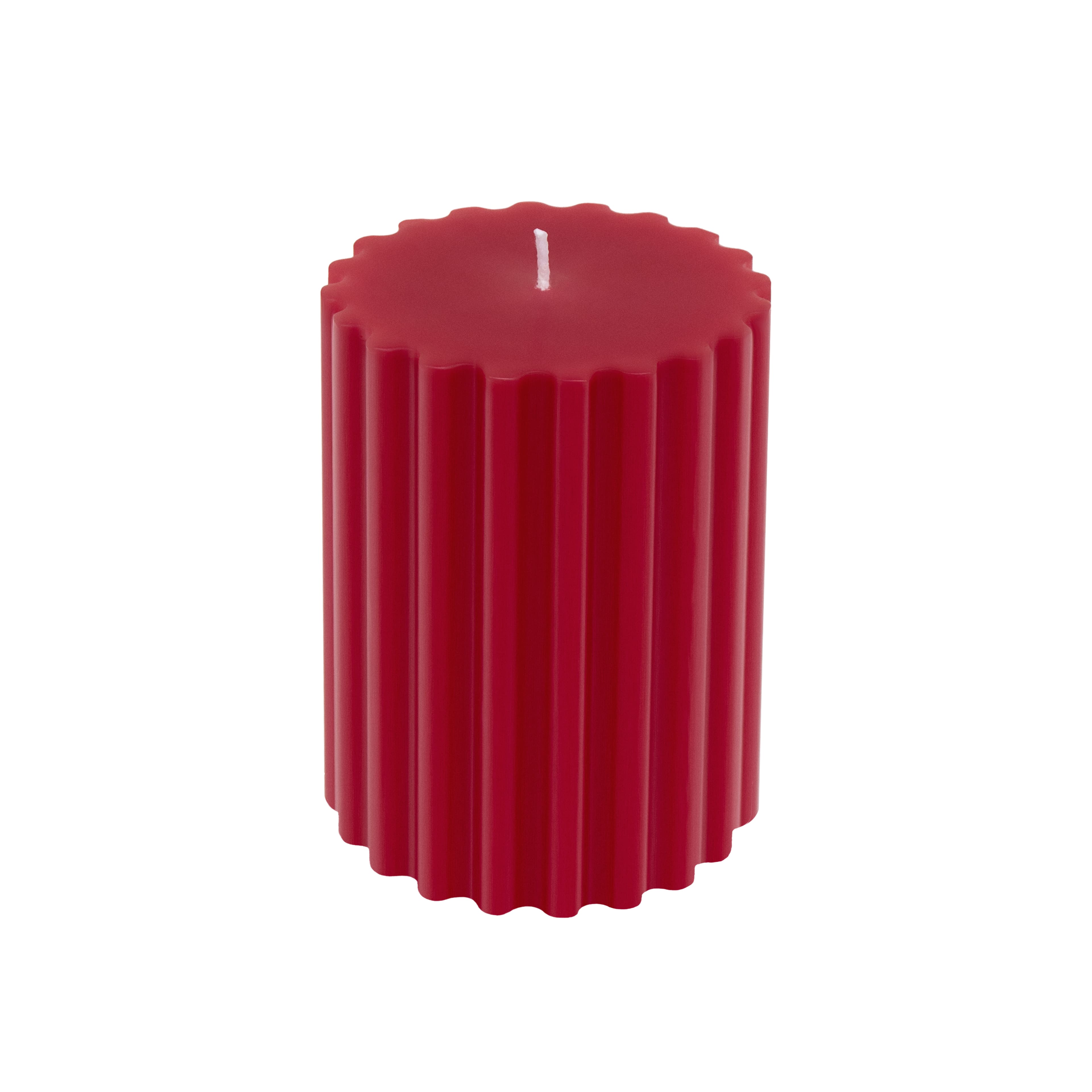 Red with White Bow Sparkling Cider Scented Pillar Candle by Ashland®
