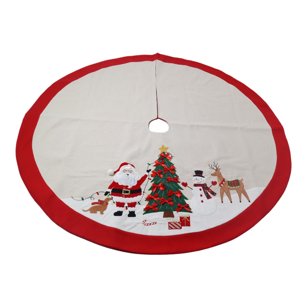 4ft. Santa Christmas Party Tree Skirt by Ashland&#xAE;