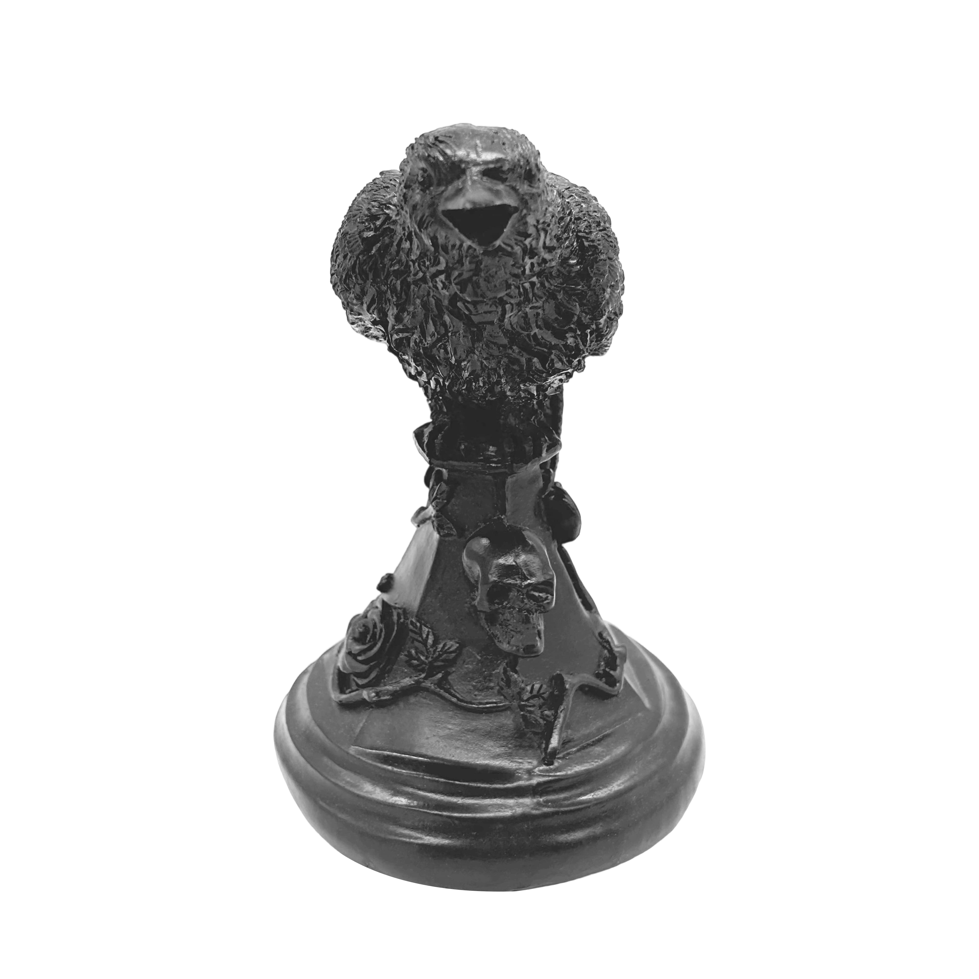 6.25&#x22; Black Raven Tabletop Taper Candle Holder by Ashland&#xAE;