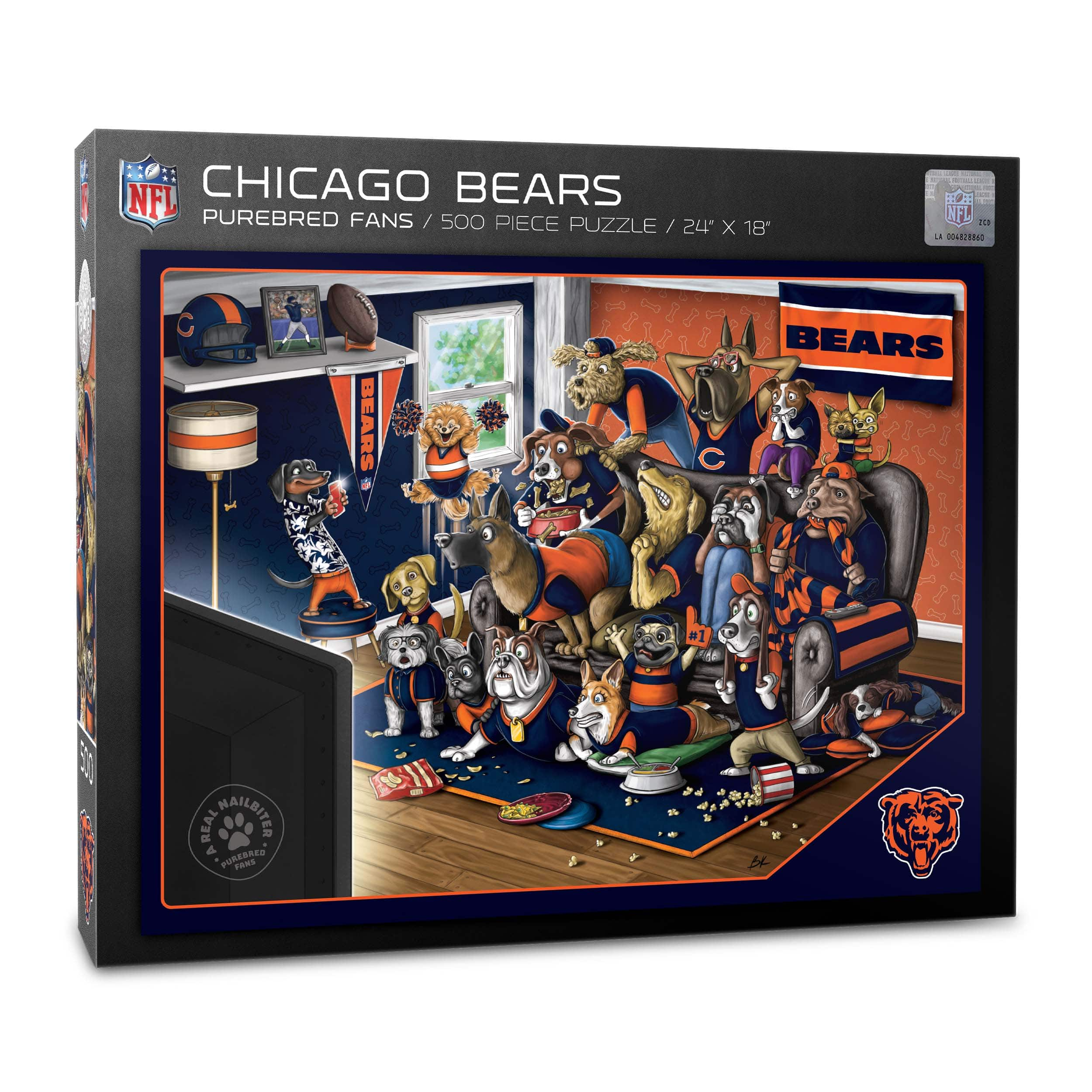 Cleveland Browns "A Real Nailbiter" 500-Piece 20"x15"  Puzzle with Bonus Poster