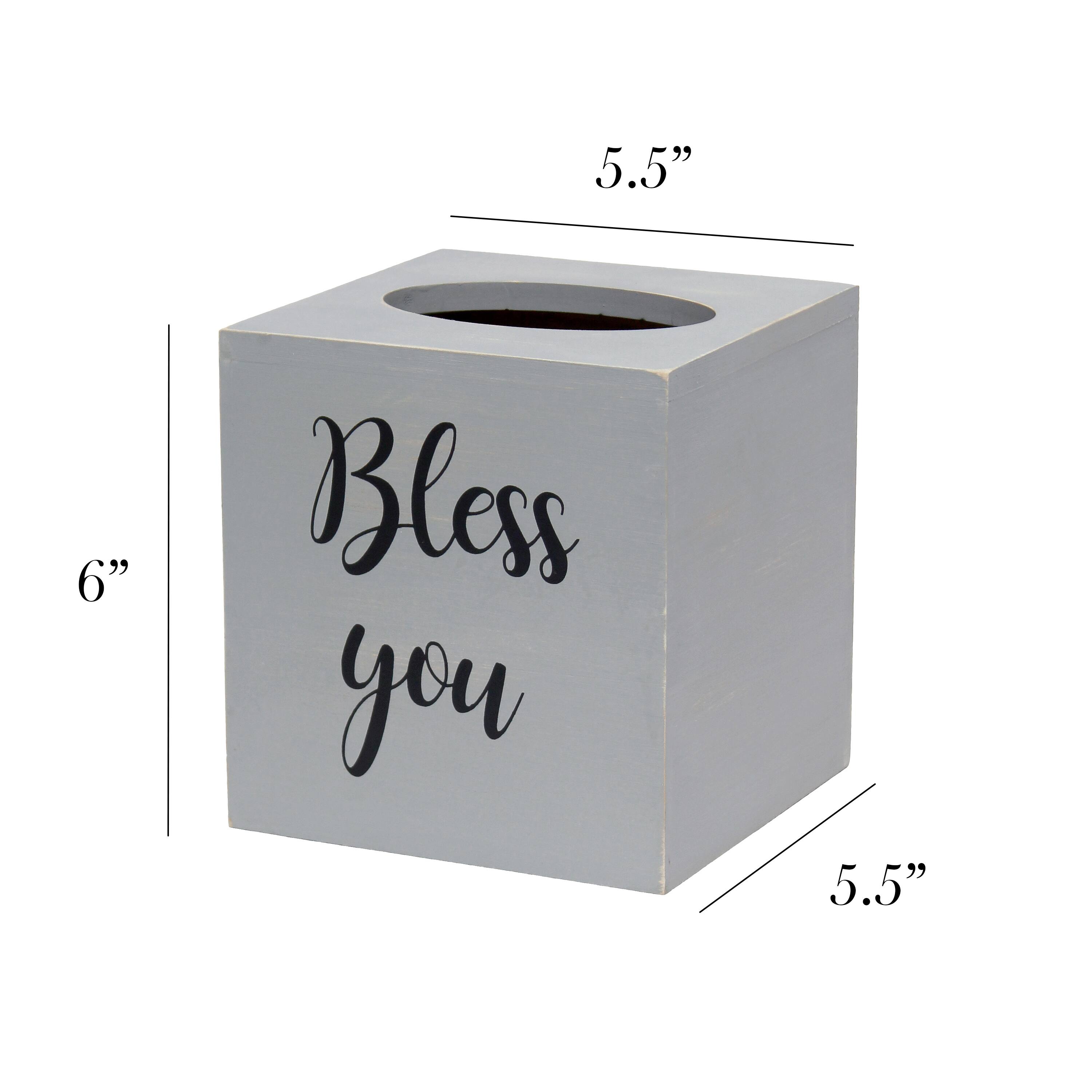 Elegant Designs Bless You Tissue Box Cover