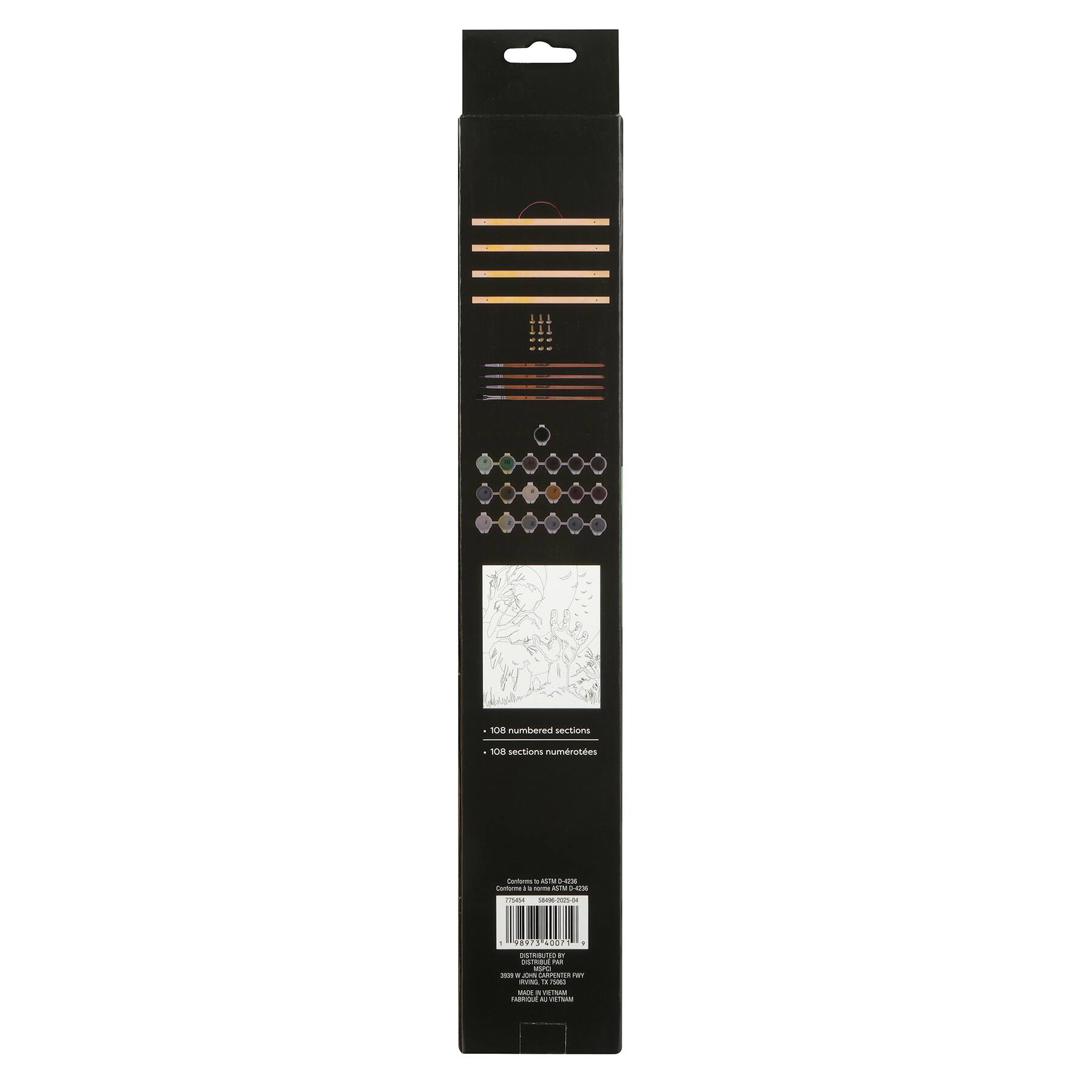 16&#x22; x 20&#x22; Zombie Graveyard Paint-by-Number Kit with Wood Display Hanger by Artist&#x27;s Loft&#xAE;