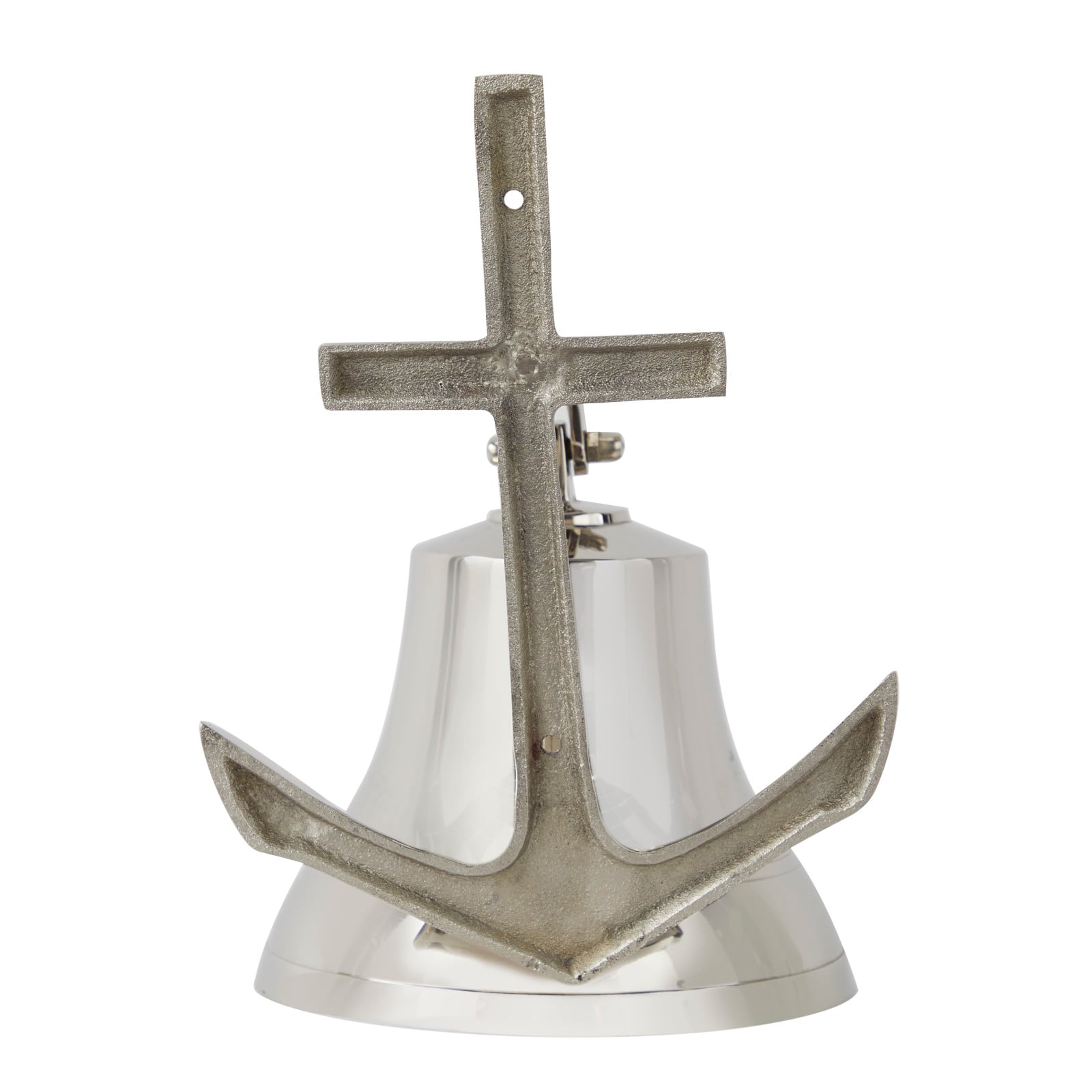 Silver Brass Bell Wall Decor with Anchor Backing 7" x 10" x 10" Michaels