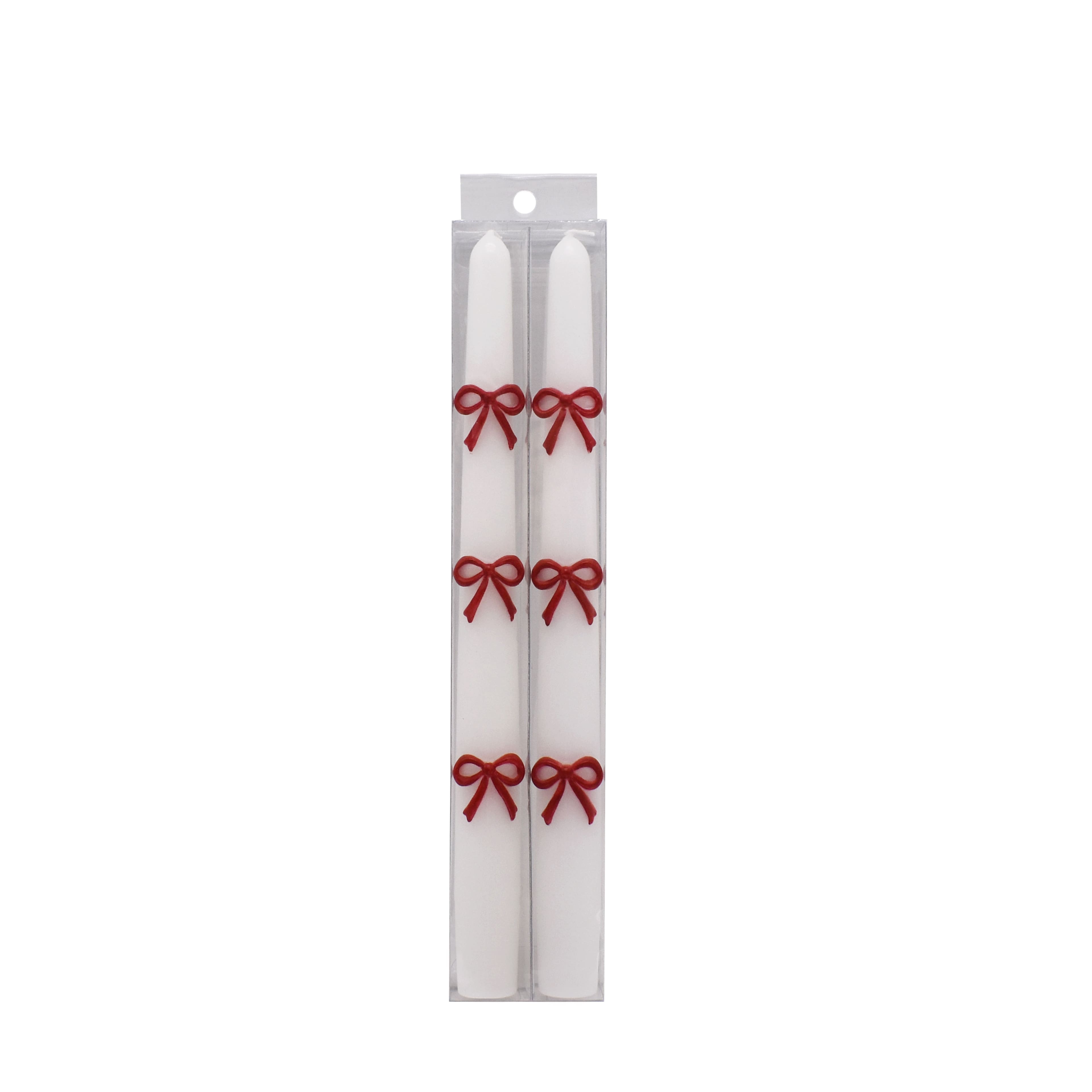 10" Taper Candles with Bows, 2ct. by Ashland®