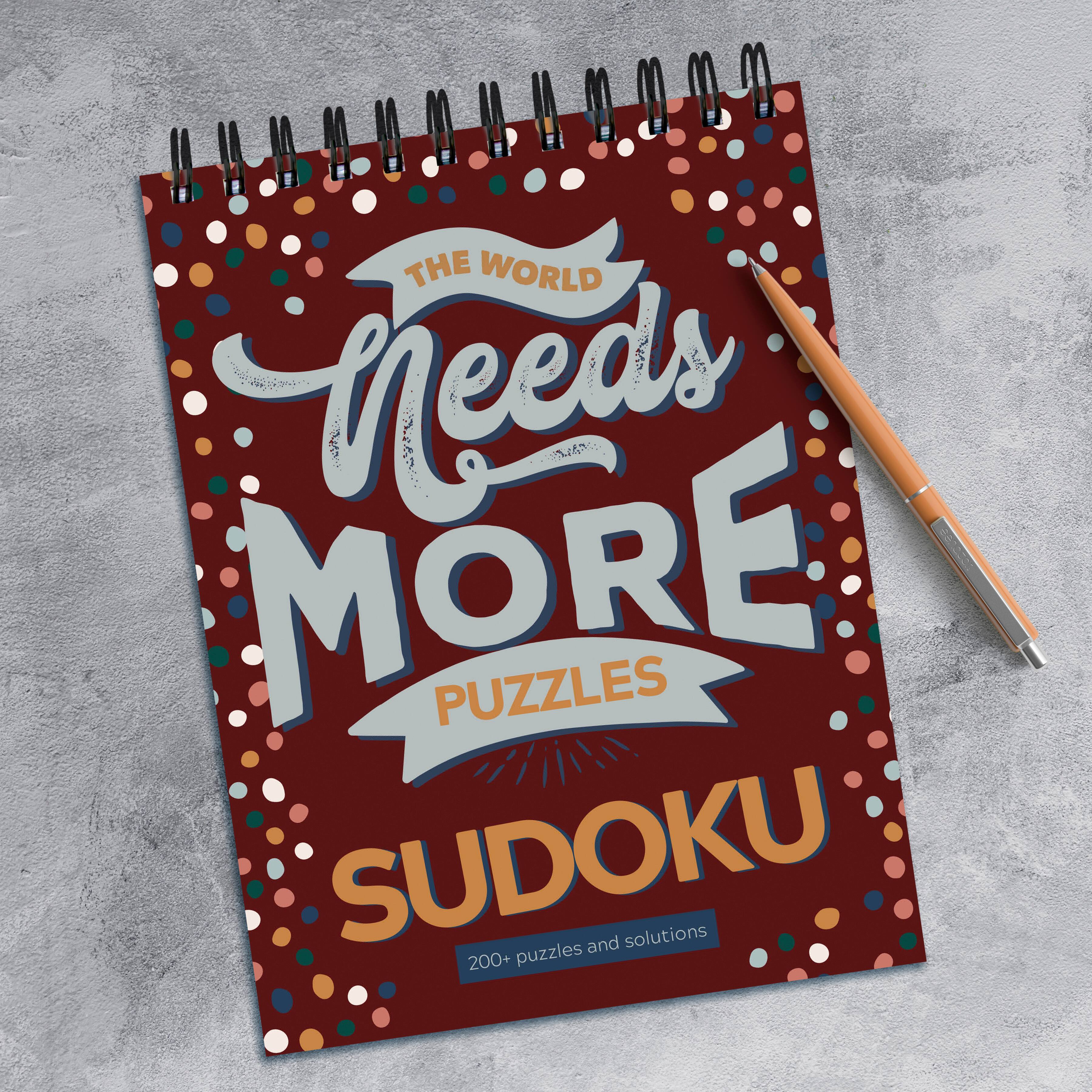 TF Publishing The World Needs More Sudoku Book Puzzle Pad