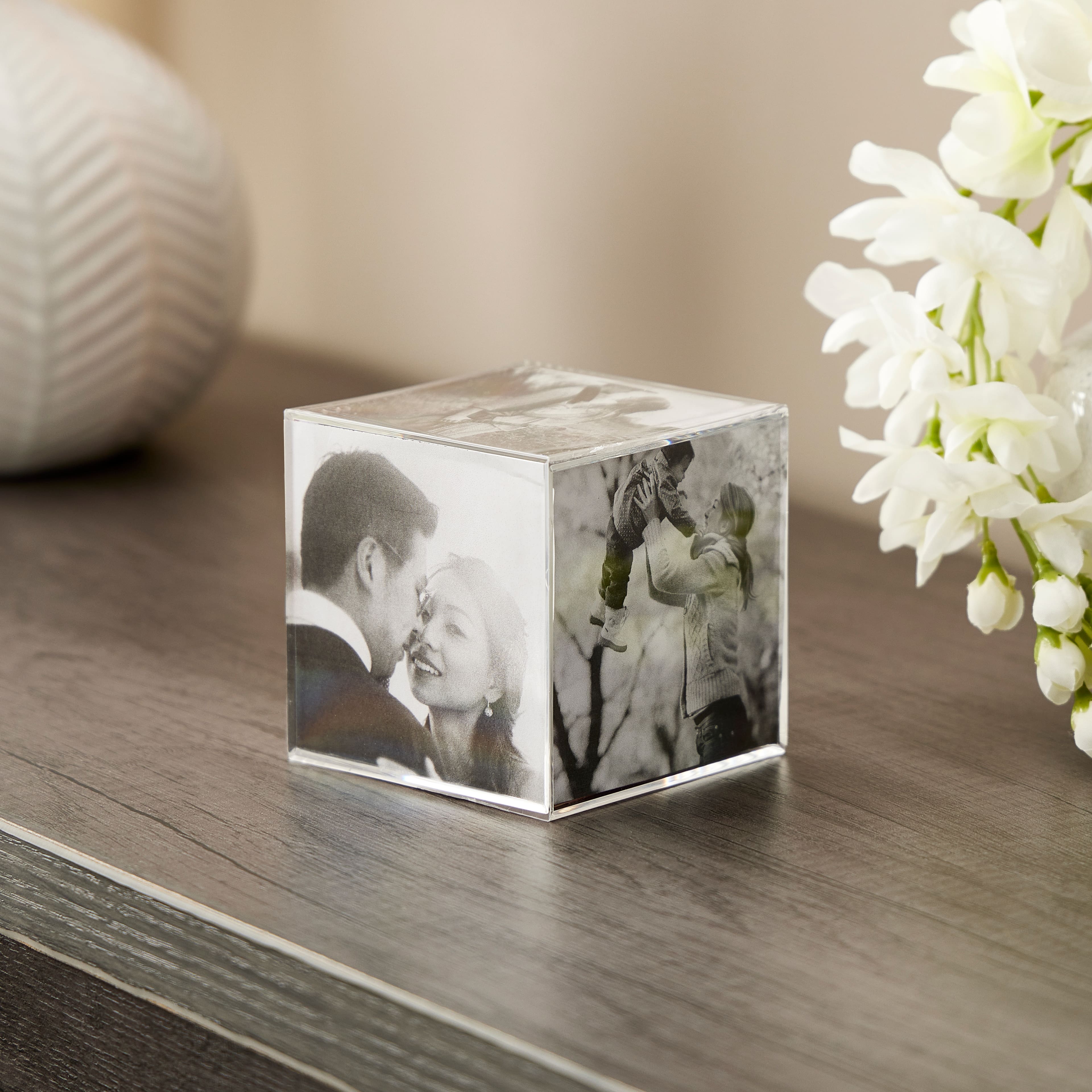 Acrylic Photo Cube Basics By Studio D&#xE9;cor&#xAE;, 3.5&#x22; x 3.5&#x22;