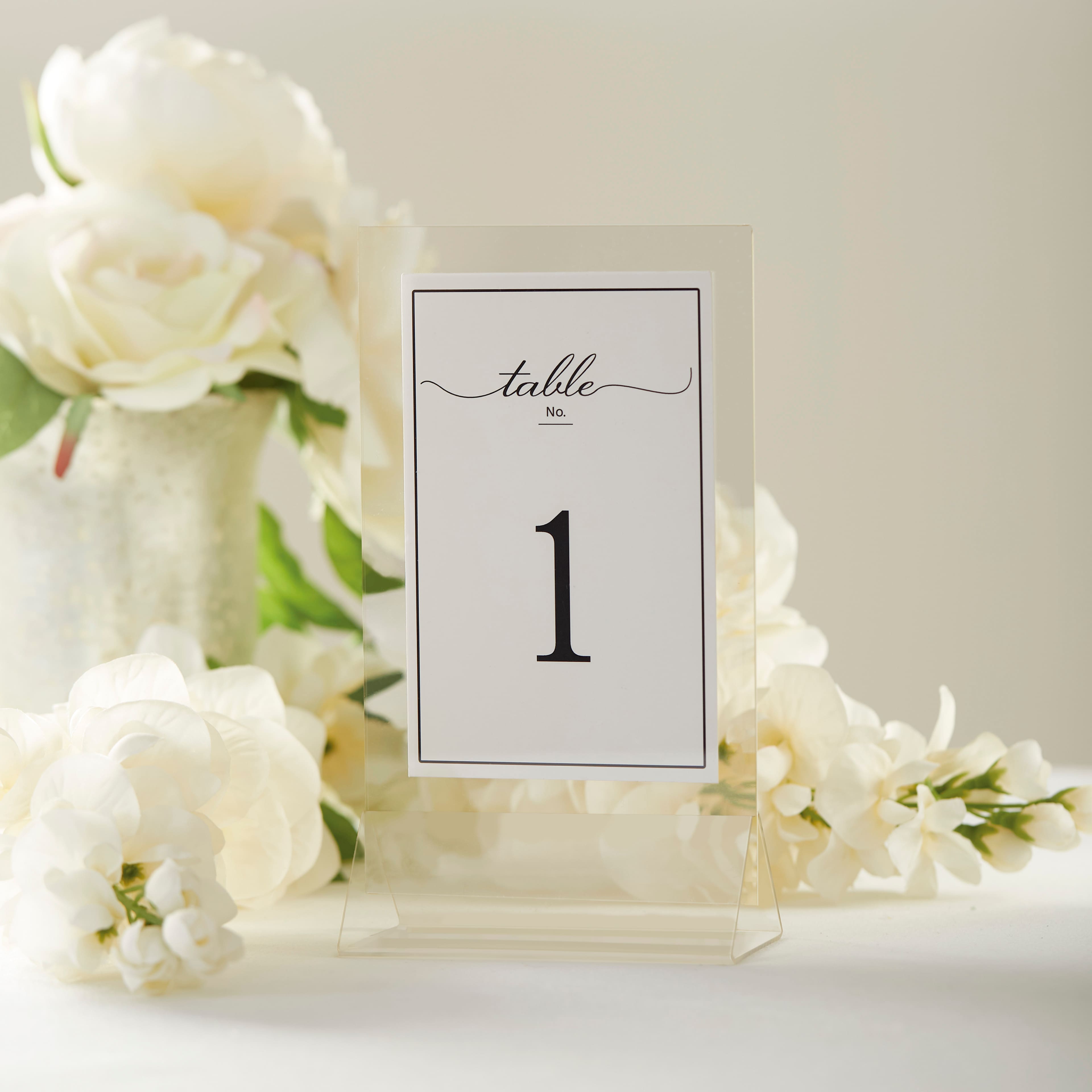 4&#x22; x 6&#x22; Acrylic Sign Holders, 6ct. by Celebrate It&#x2122;