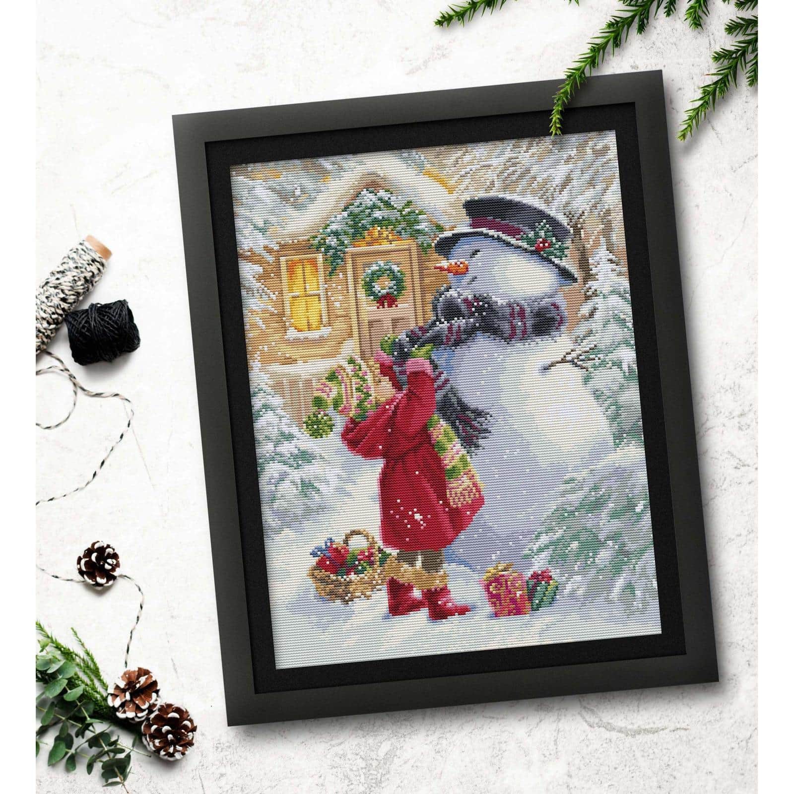 Luca-S The Girl With G Counted Cross-Stitch Kit