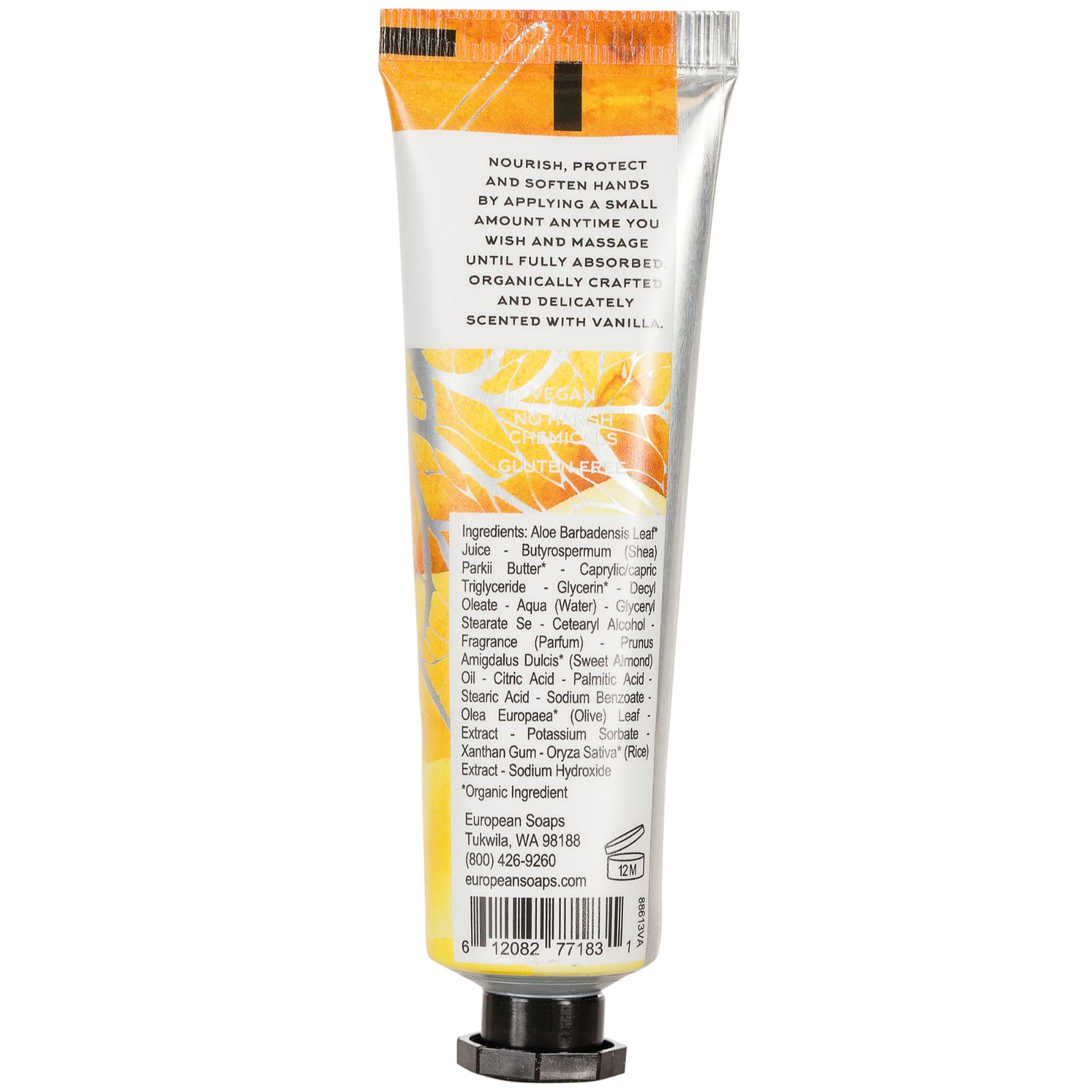 European Soaps Terravita Organic Hand Cream, 30mL