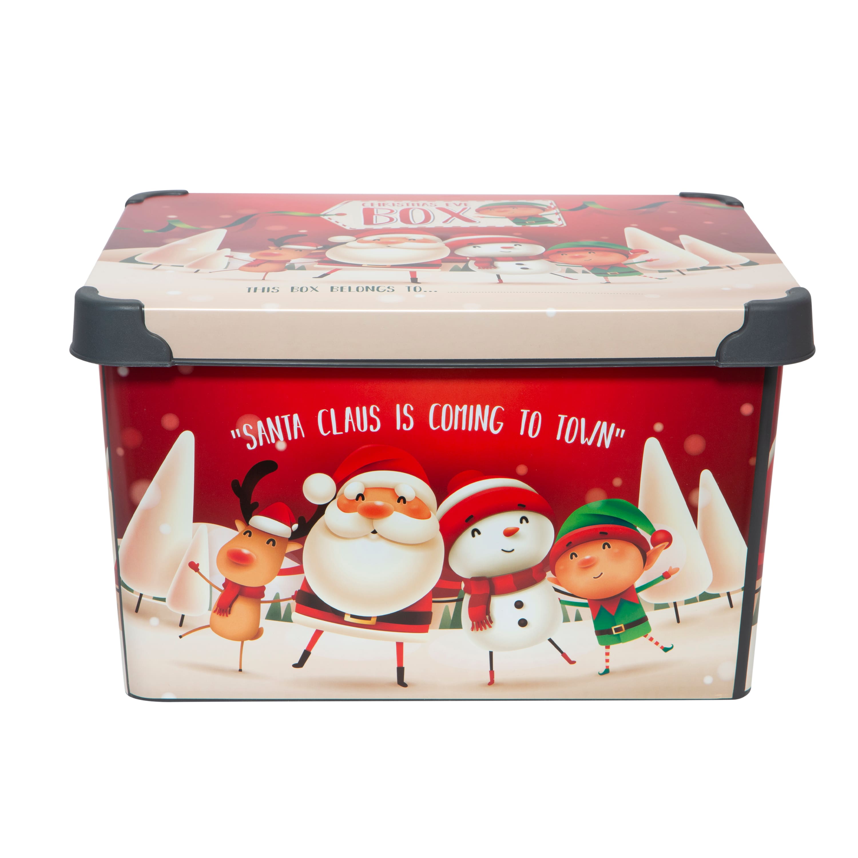 Simplify Santa Clause is Coming to Town Storage Tote Bin