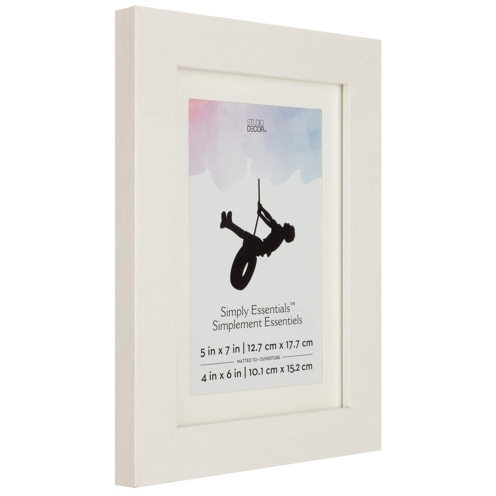 Simply Essentials™ 4" x 6" White Frame with Mat by Studio Décor®