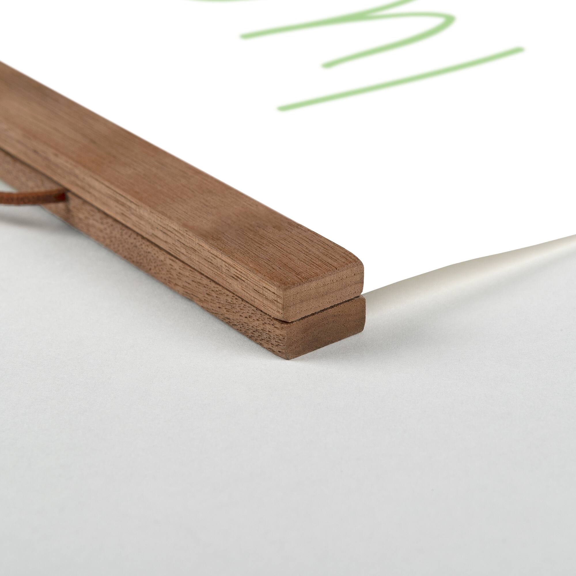 Simple Lucky Ombre Hanging Canvas 12" x 18" Teak Hanging Canvas